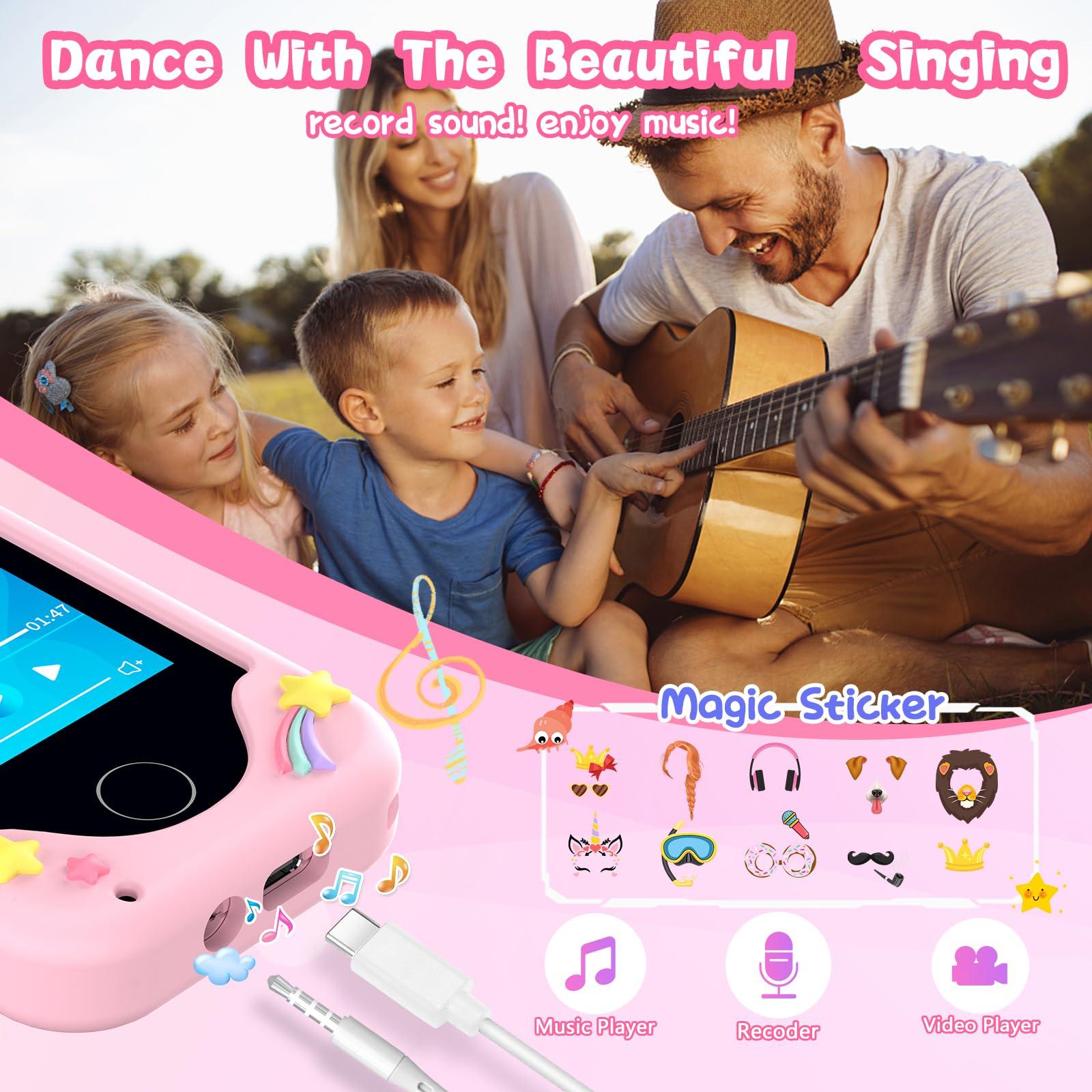 Kids Smart Phone for Girls, Christmas Birthday Gifts for Girls Boys Age 3-10,Kids Gift Toys Cell Phone, Toddler Learning Play Toy Phone with Dual Camera, Game, Music Player - Image 5