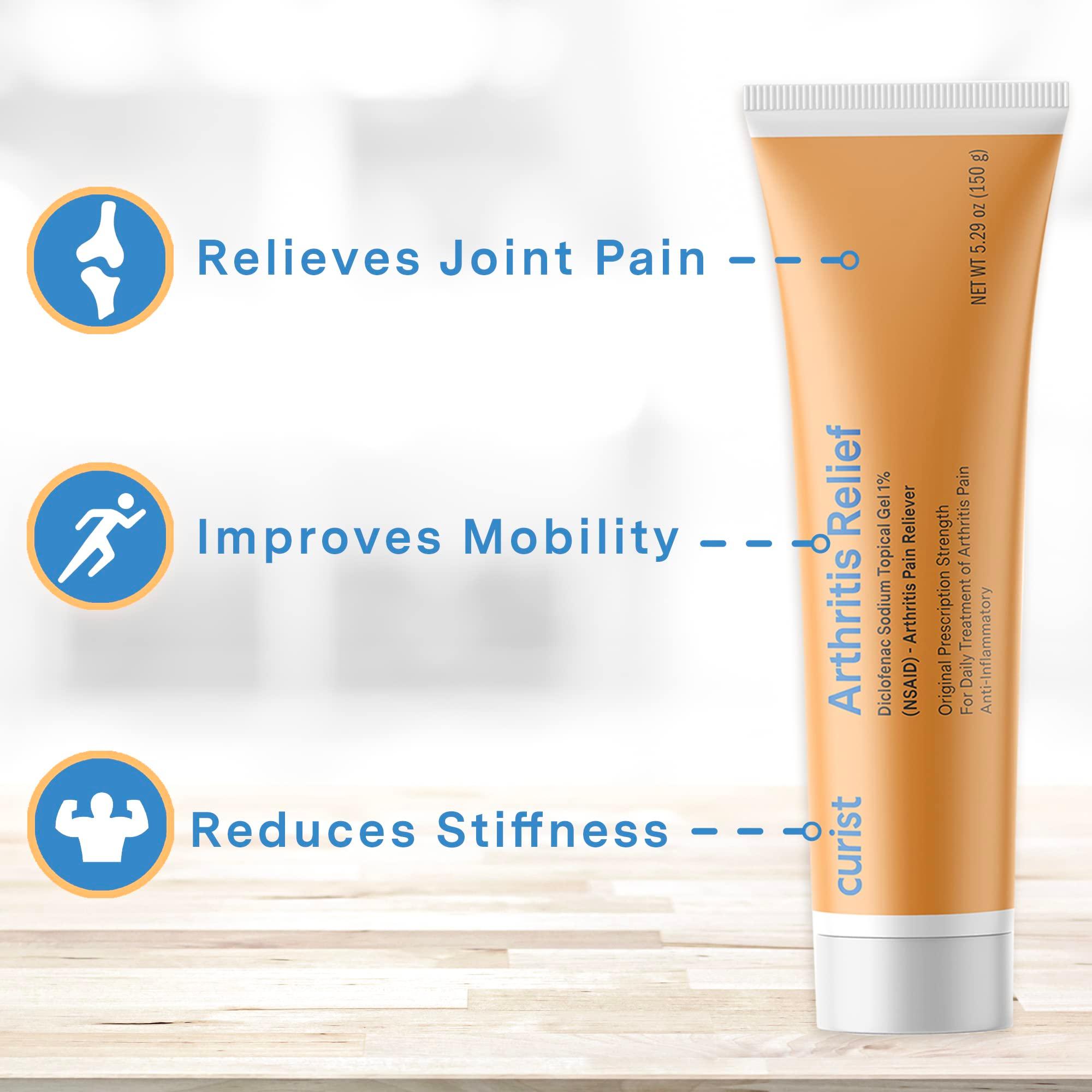 Curist Diclofenac Sodium Topical Gel 1 Percent 150g - Joint Pain Relief for Hand Pain, Foot, Knee Pain, Elbow, or Ankle Discomfort - 1% Gel - 2 Pack - Image 6
