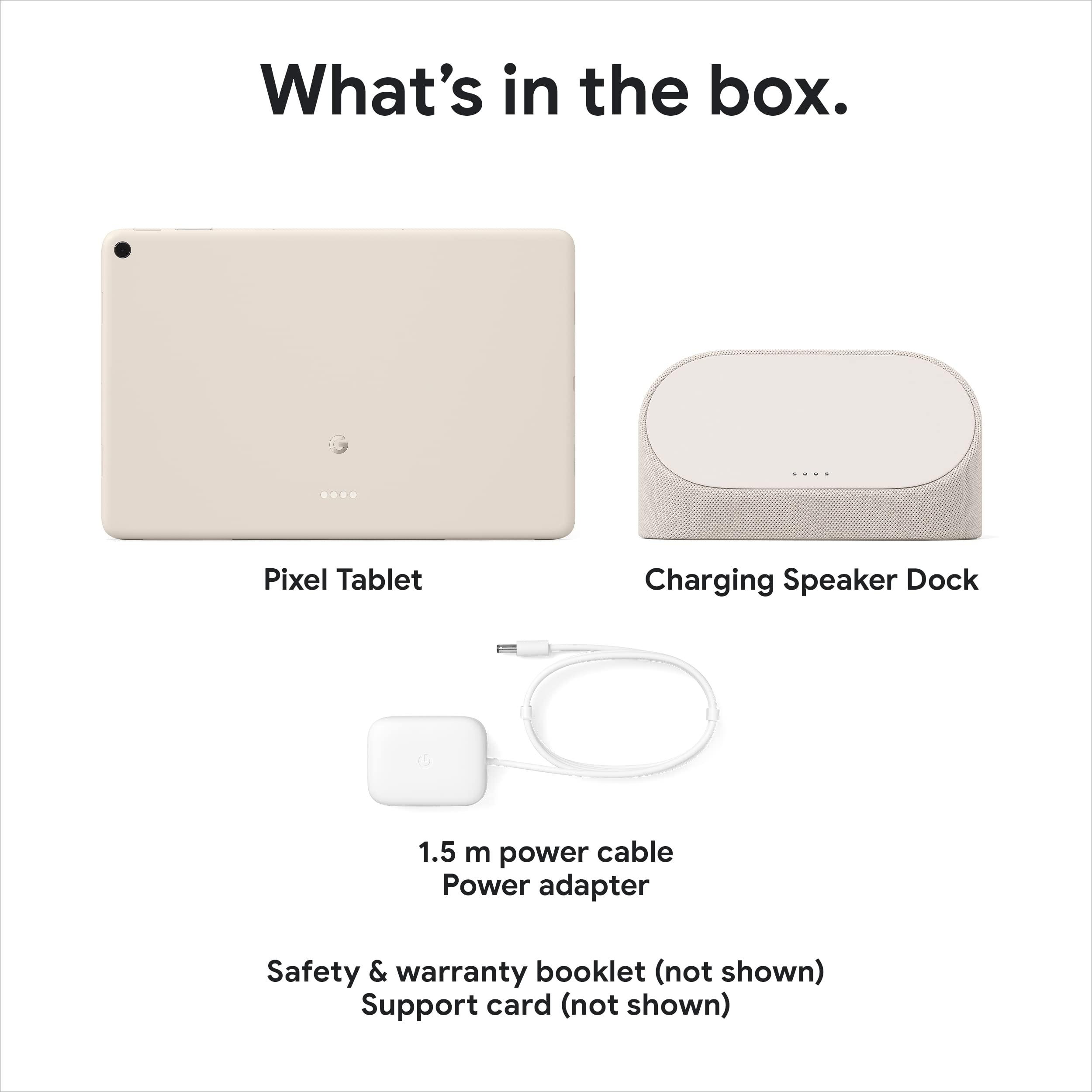 Google Pixel Tablet with Charging Speaker Dock - Android Tablet with 11-Inch Screen, Smart Home Controls, and Long-Lasting Battery - Porcelain/Porcelain - 128 GB - Image 7