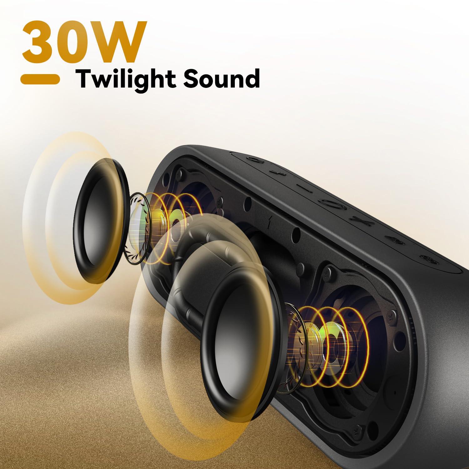 Tribit Portable Bluetooth Speaker XSound Plus 2, Wireless Speaker 30W with XBass, IPX7 Waterproof, 24-Hour Playtime, Stereo Sound, Built-in Mic, Bluetooth 5.3 for Party, Car, Travel - Image 2