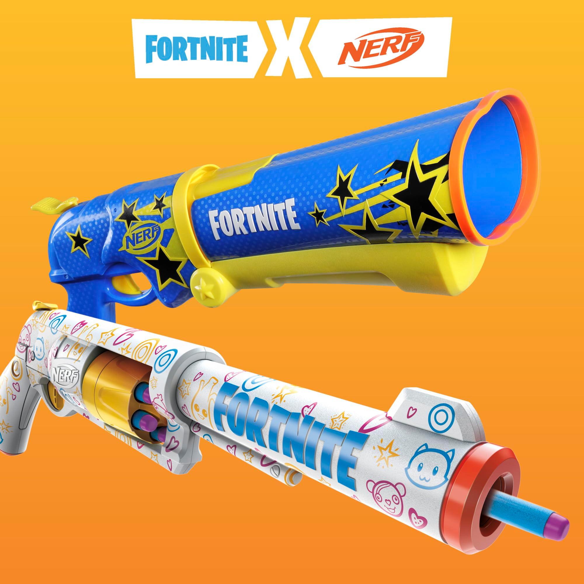 Nerf Fortnite Frenz 4 Ever Blaster, Bonus Code to Unlock Frenz 4 Ever Wrap in The Game, 6 Elite Darts, 6-Dart Drum, Fortnite Gifts - Image 8