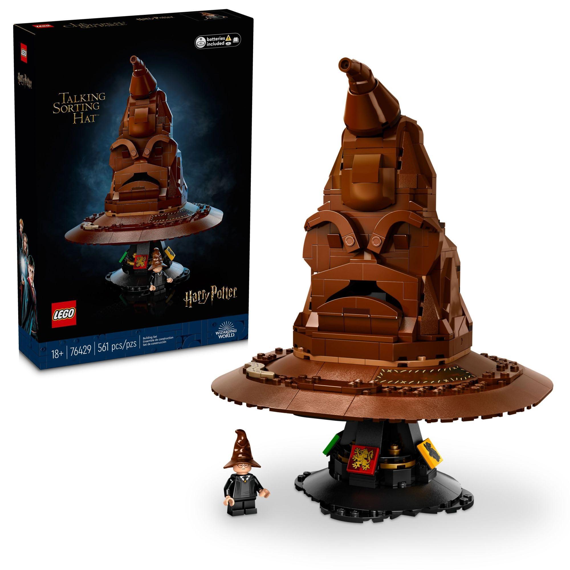 LEGO Harry Potter Talking Sorting Hat W/ 31 Voices - Harry Potter Building Set - Gift Idea for Adults, Women & Men, 18+ - 76429 - Image 1