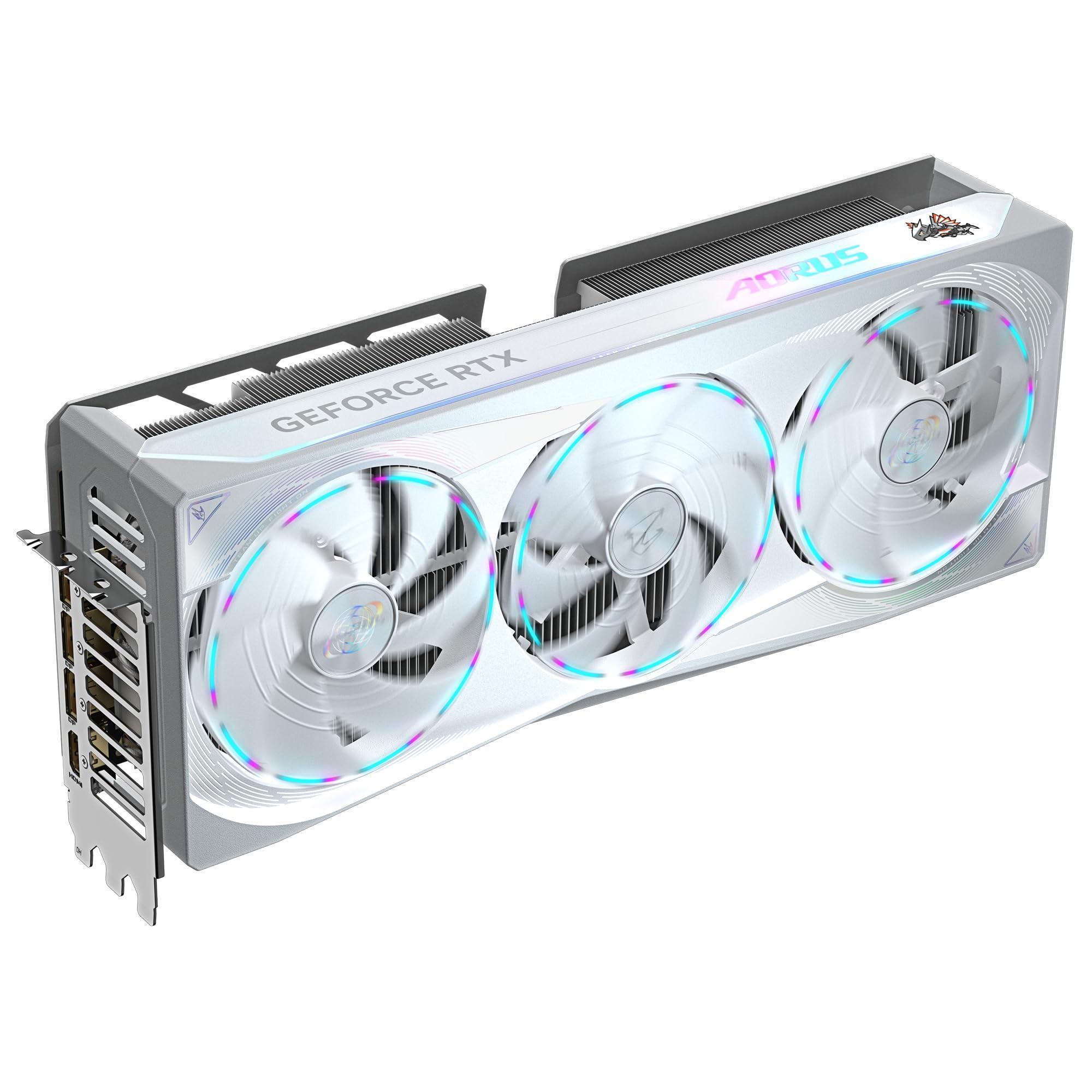 Gigabyte AORUS GeForce RTX 5080 Master ICE 16G Graphics Card - 16GB GDDR7, 256 Bit, PCI-E 5.0, 2805MHz Core Clock, 3 x DP 2.1a, 1 x HDMI 2.1b, NVIDIA DLSS 4, GV-N5080AORUSM ICE-16GD - Image 8