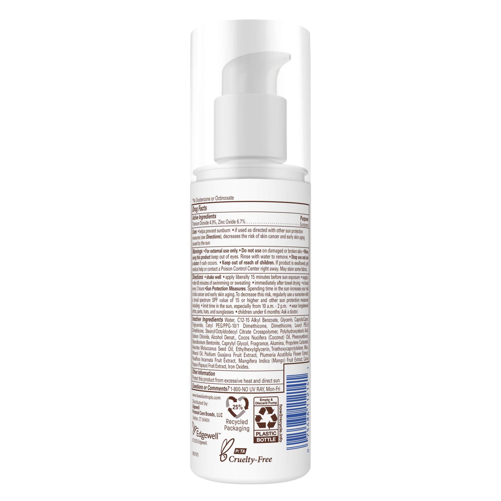 Hawaiian Tropic Skin Nourishing Milk Mineral Sunscreen Lotion SPF 50, 3.4oz | Travel Size Sunscreen Zinc Oxide, Sun Milk, Mineral Sunblock SPF 50, Oxybenzone-Free, 3.4oz - Image 2