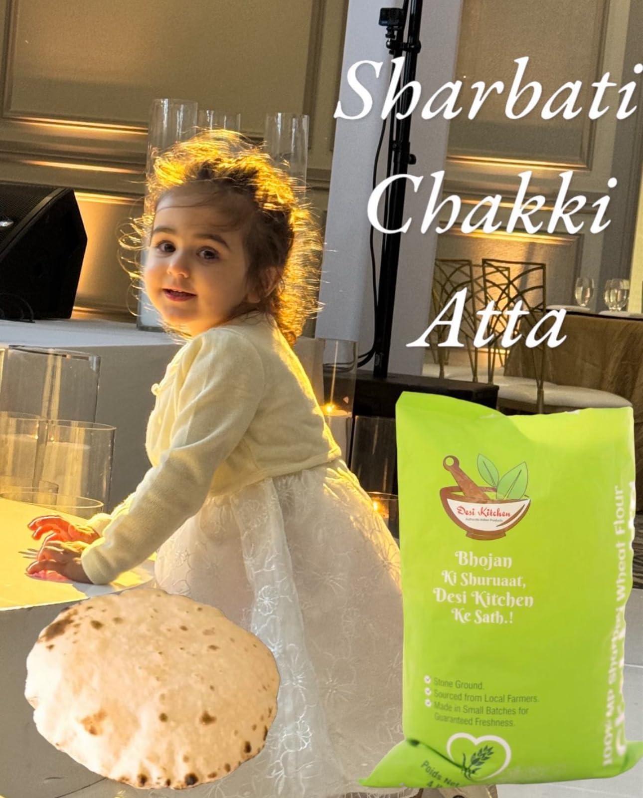 Desi Kitchen MP Sharbati Wheat Flour (Chakki Atta) 4lbs - Image 3
