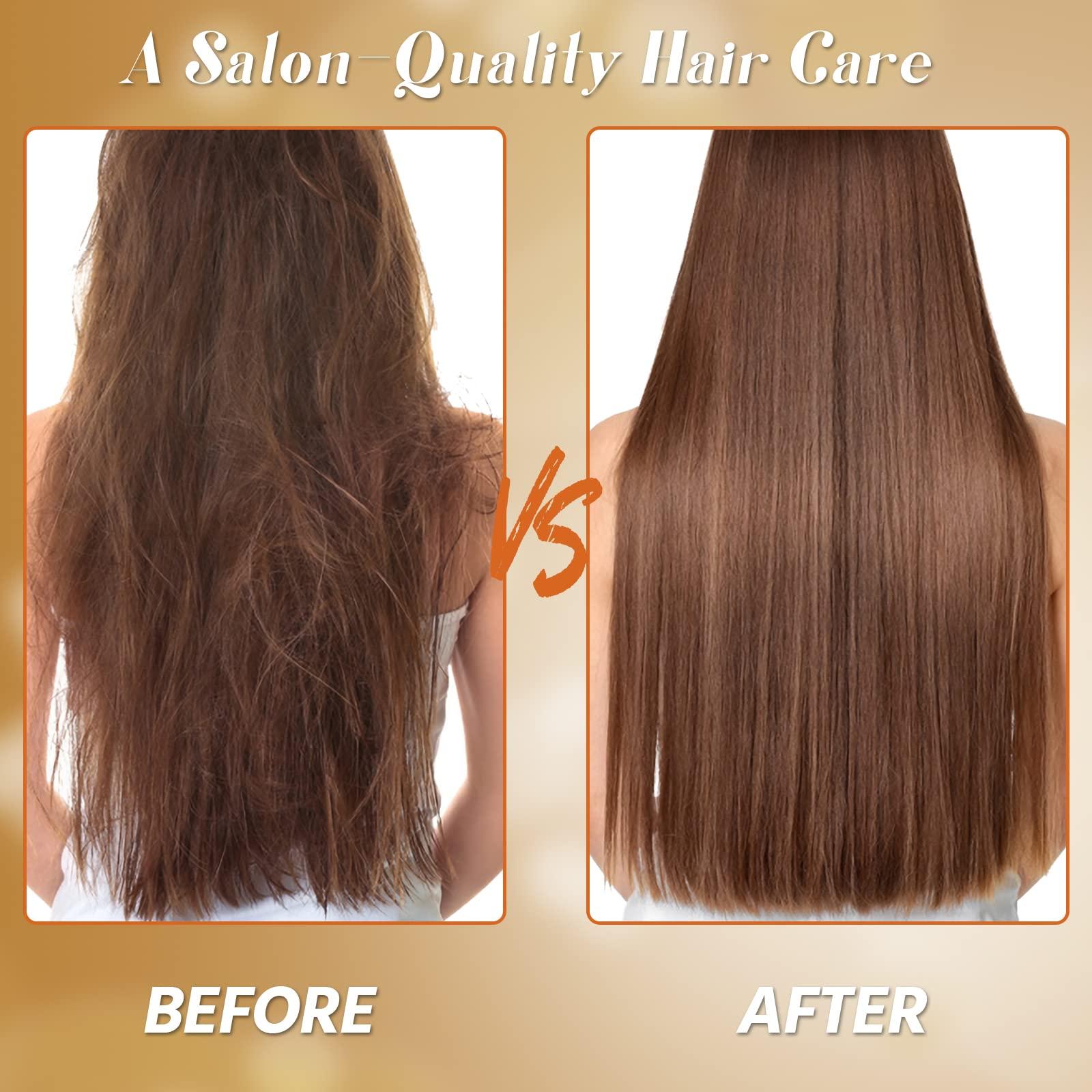 Nuspa Moroccan Argan Oil Hair Care Set - Sulfate Free for Damaged, Dry, Frizzy, Color Safe, Keratin Treated Hair with Long Lasting Shine - Image 9