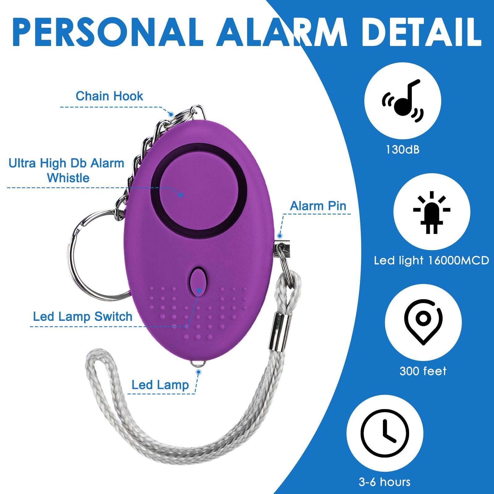 Kanayu 76 Pcs Personal Alarm Bulk 130DB Safe Sound Emergency Safety Self Defense Security Alert Keychain with Led Light Personal Protection Alarm for Women Girls Kids Elderly (Mixed Colors) - Image 3