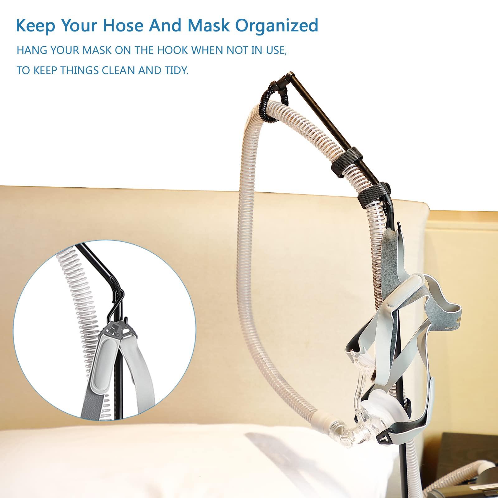 LONYEON CPAP Hose Holder - CPAP Hose Hanger for Bed Avoid Tangling and Prevent Blockage,Keeps The Air Hose Up and Away from Your Face and Arms to Make You Sleep Better,Black - Image 9