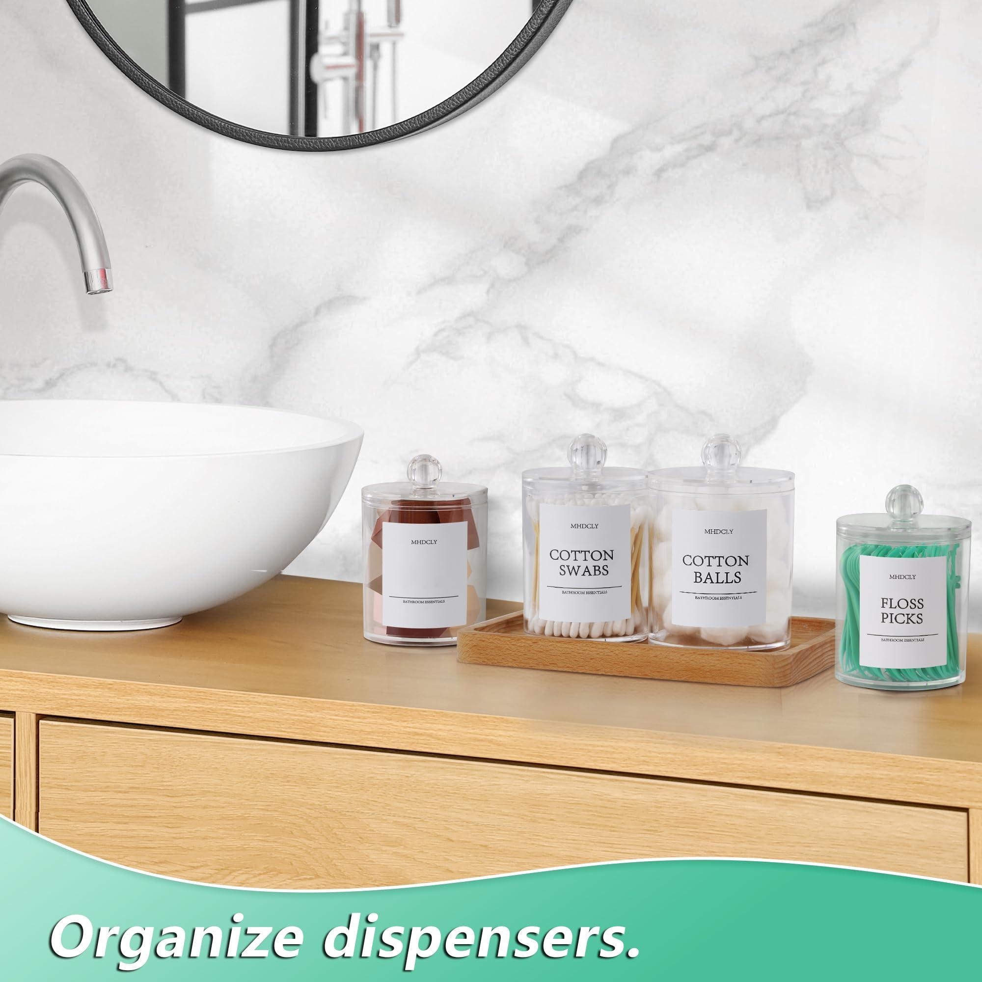 Bathroom Organizers and Storage,4 Pack Bathroom Accessories,Bathroom Decor,Home Decor,Bathroom Storage and Organization,Qtip Holder for Room Decor Aesthetic - Image 2