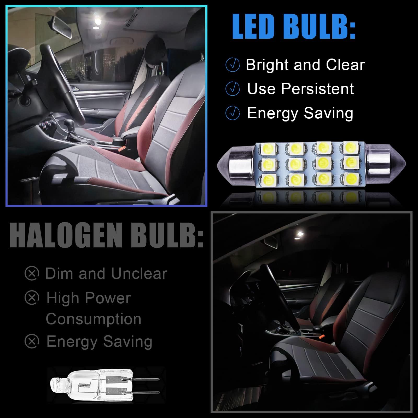YOGEIER Car Led Bulb, Led Combination Set of 24 Sets, Used for Car Interior/Indoor Map Dome/ Trunk / License Lights, Etc. (White) - Image 5