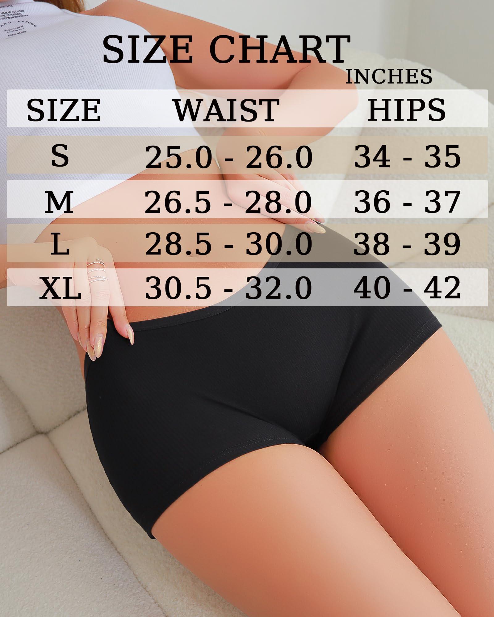 ALL OF ME Cotton Underwear for Women Boyshort Panties Full Coverage Boxer Briefs Stretch Boy Short Undies 6 Pack - Image 5