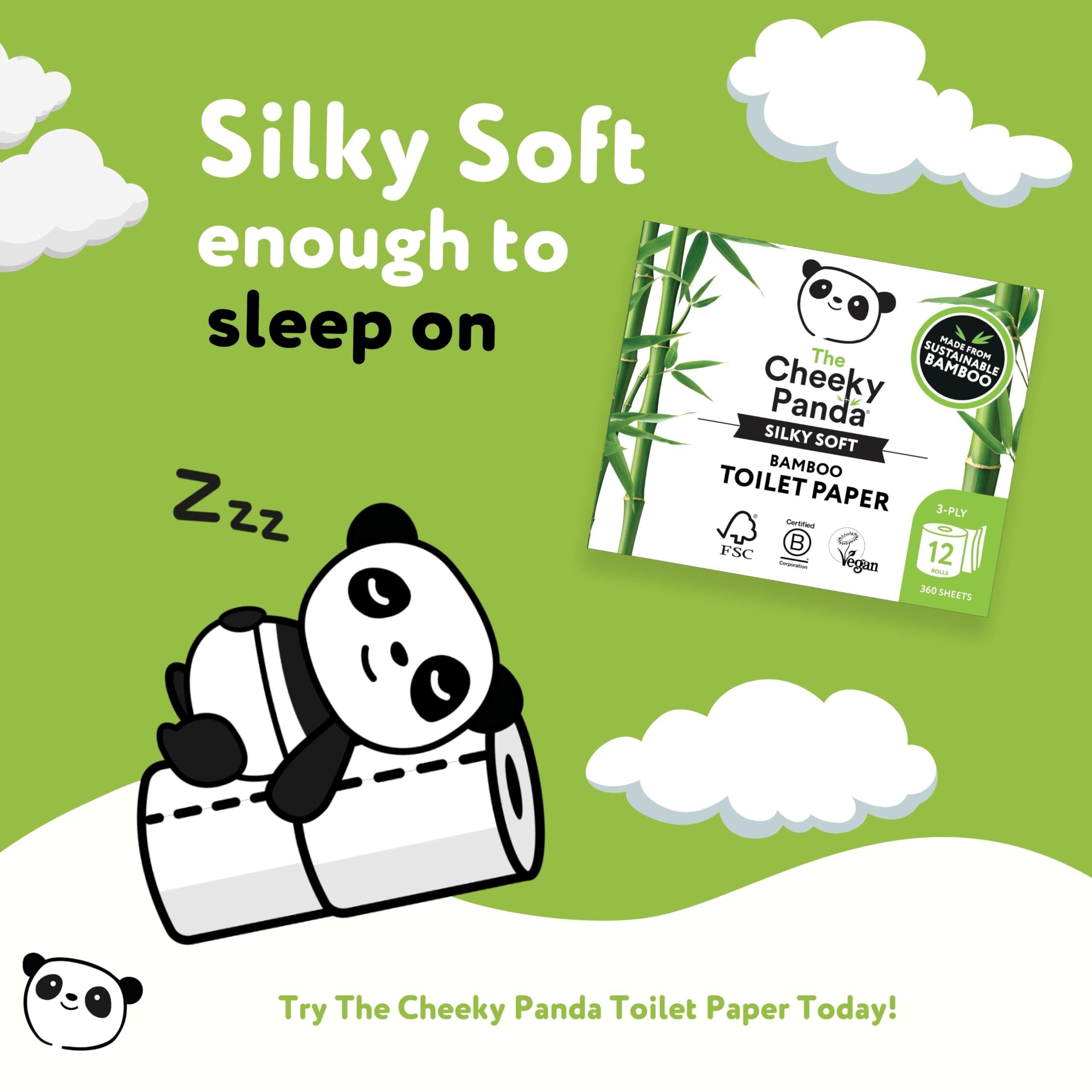 The Cheeky Panda Bamboo Toilet Paper Bulk | 12 Family Sized Rolls with 360 Soft Sheets Each (4320 Sheets) | Super Strong 3 Ply Biodegradable Toilet Paper - Image 7