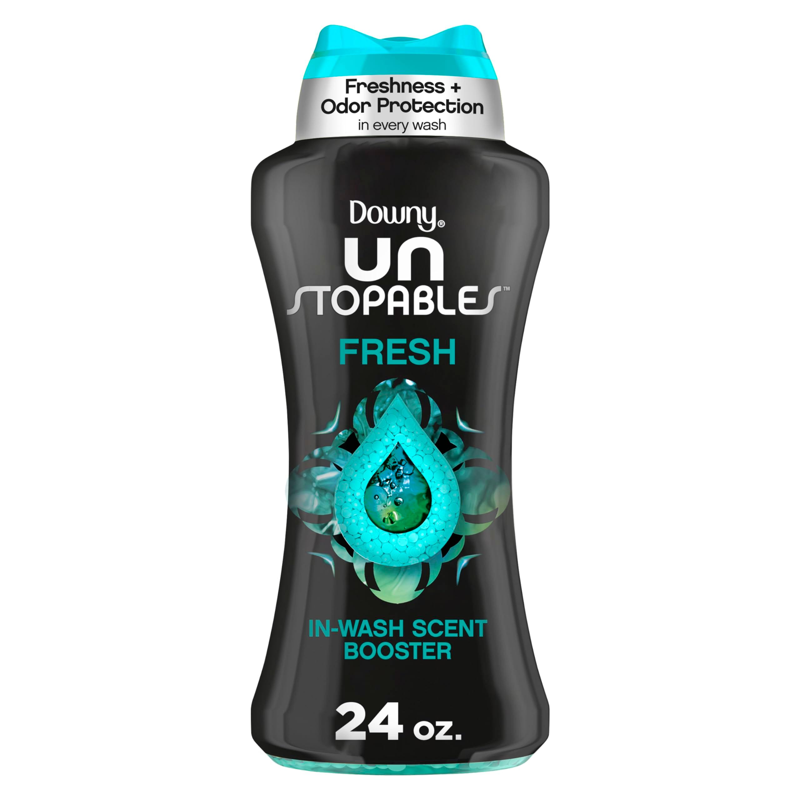 Downy Unstopables In Wash Scent Booster Beads, Fresh Scent, 24 oz, Laundry Beads for Odor Protection, Laundry Scent Boosters