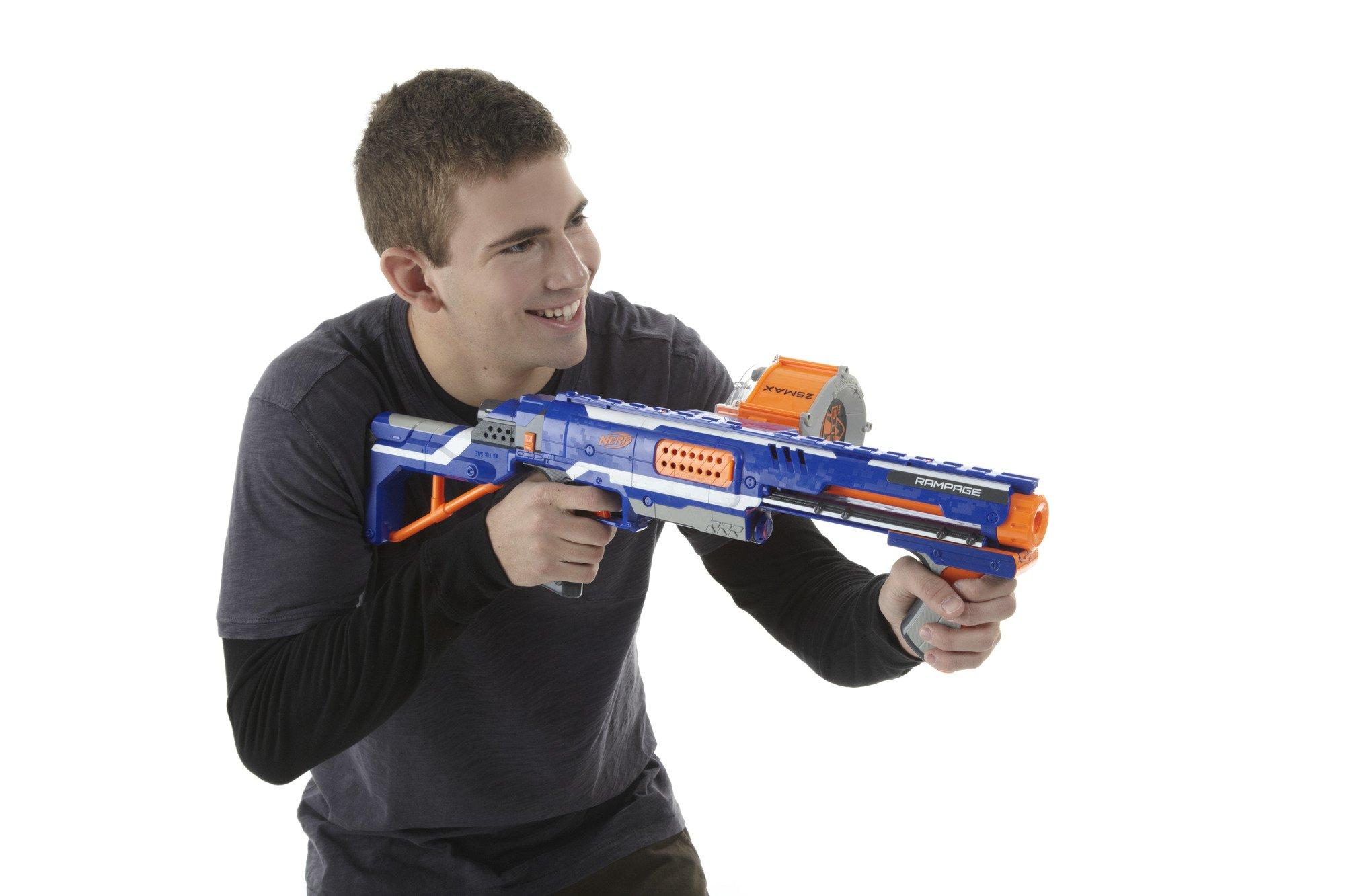 NERF Rampage N-Strike Elite Toy Blaster with 25 Dart Drum Slam Fire for Kids, Teens, & Adults (Amazon Exclusive) - Image 8