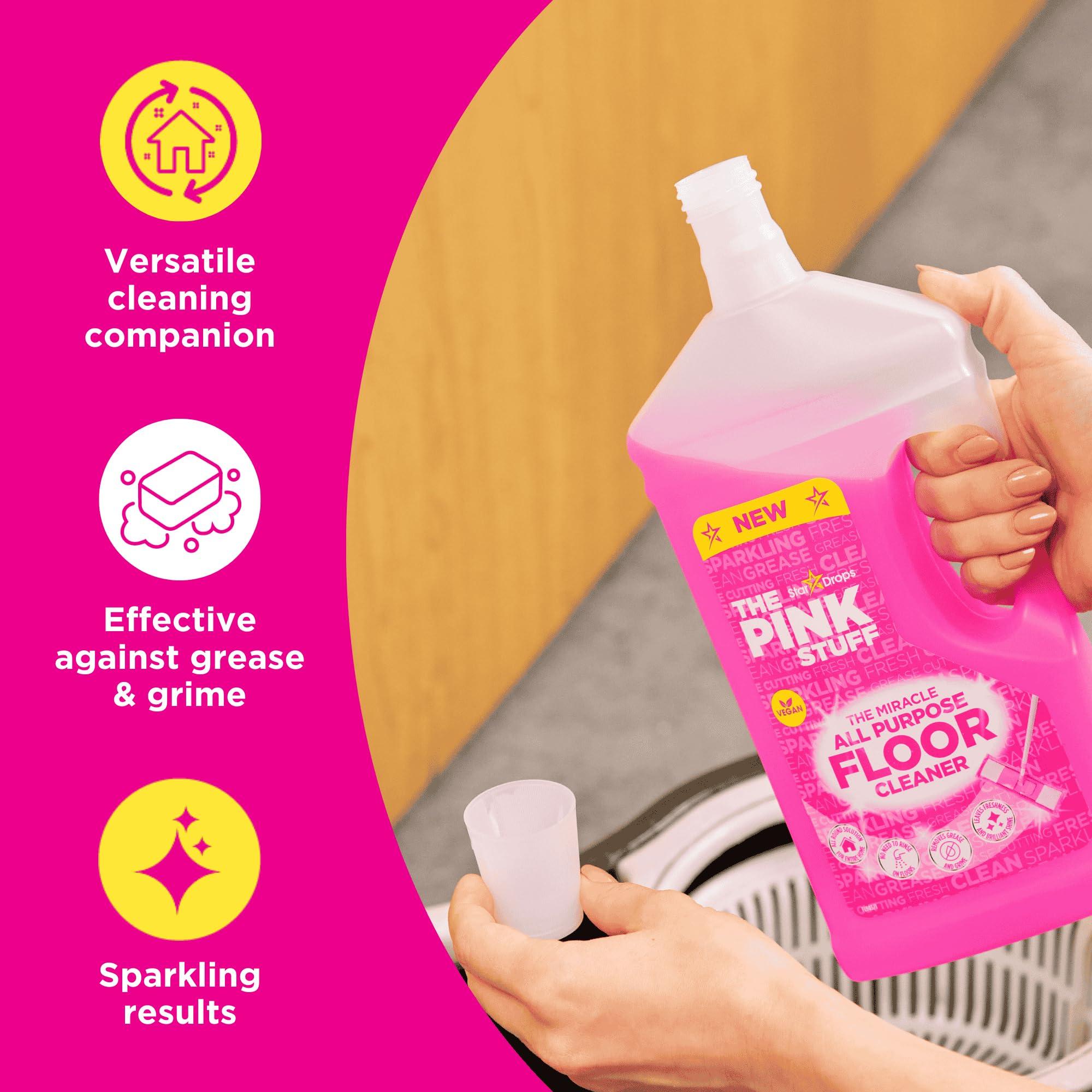 Stardrops - The Pink Stuff - The Miracle All Purpose Floor Cleaner - Pack of 2, 67.6 Fl Oz (82375) - Image 3