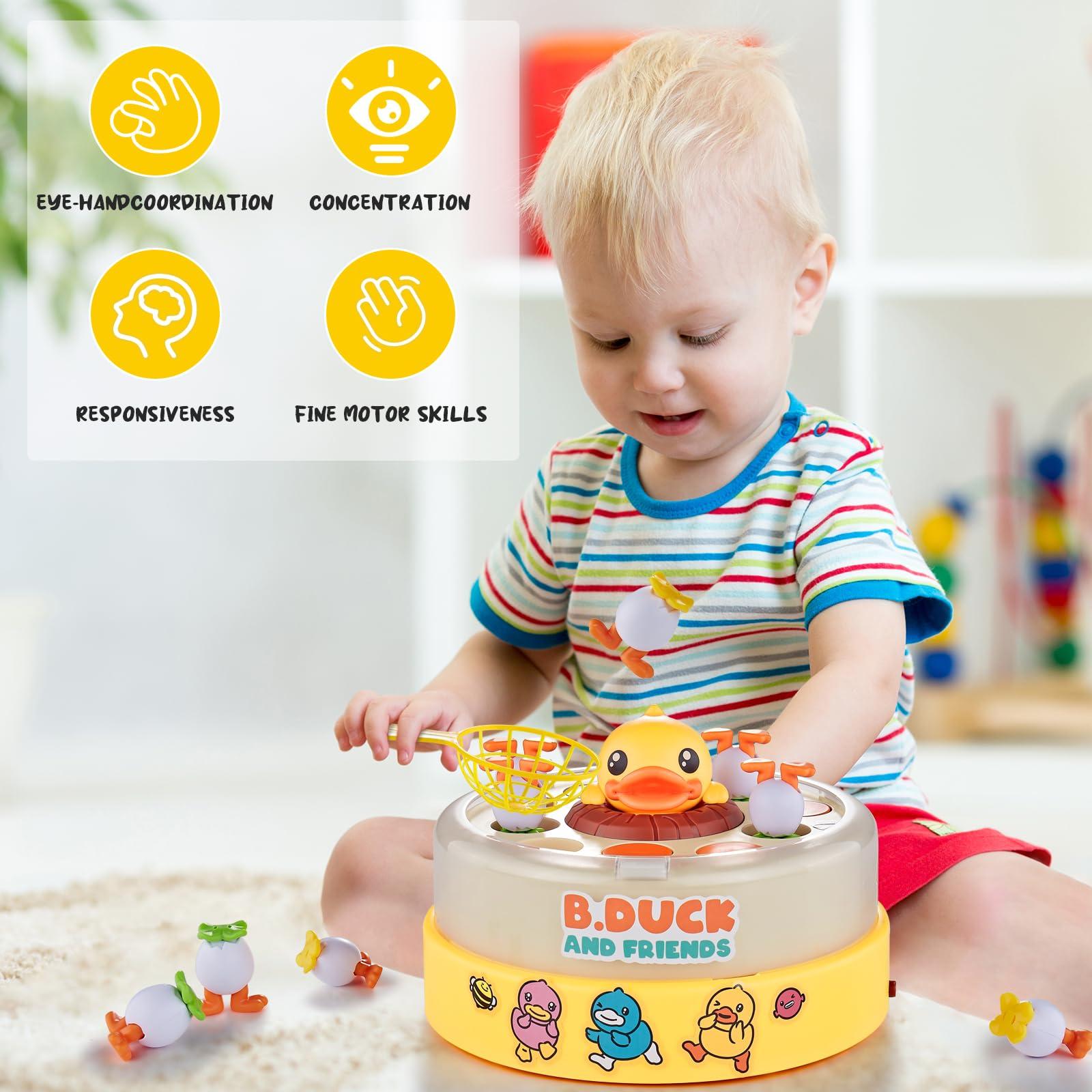 B.Duck Catch and Bounce Games Toys for Kids 3-5, B.Duck Board Games with 3 Nets for Kids 4-6, Birthday Gifts for Toddler Boys Girls 3 4 5 6 Years Old - Image 7