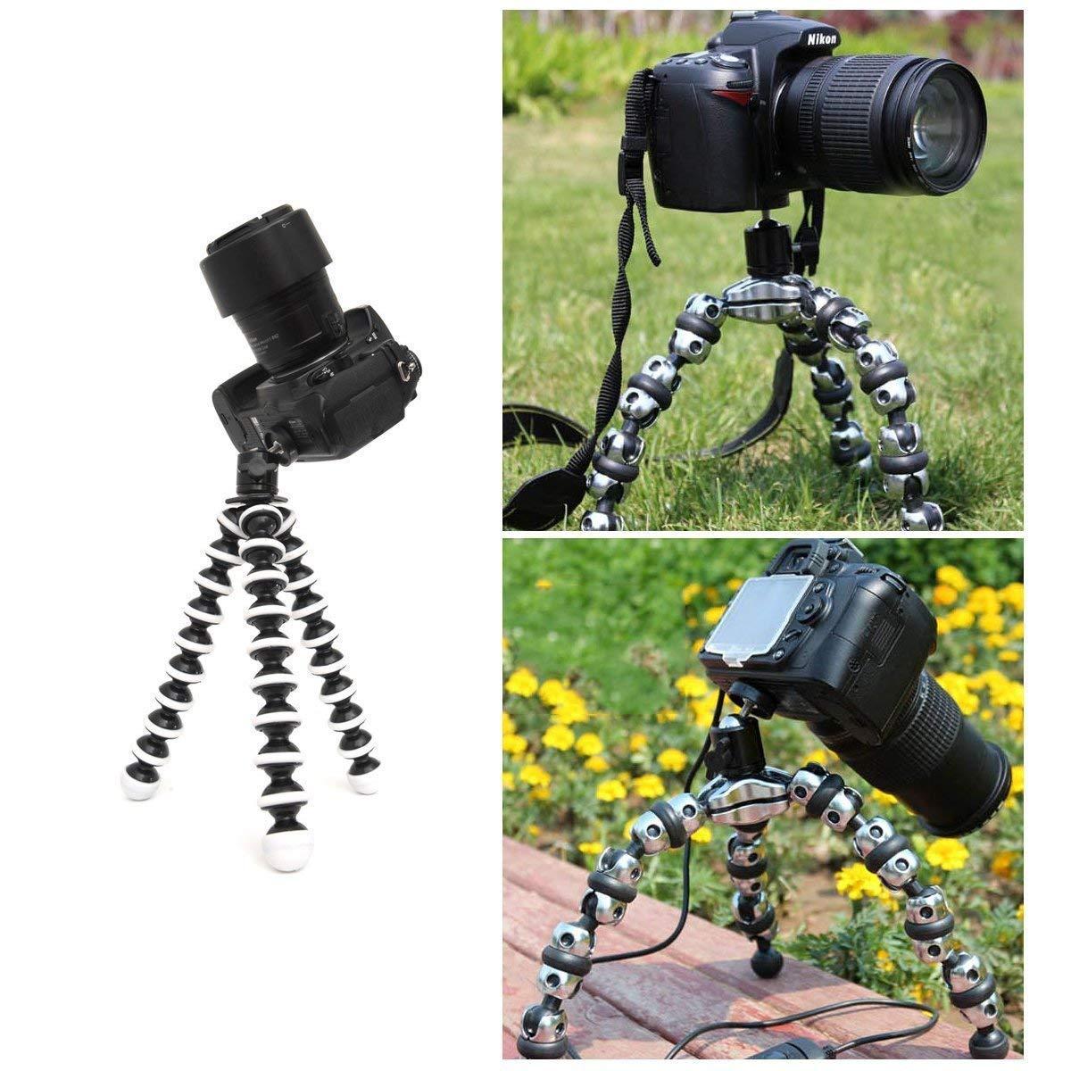 SLOW DOLPHIN Hot Shoe Mount Adapter 360 Degree Swivel Mini Ball Head 1/4 Tripod Screw Head for Cameras, Camcorders, Smart Phone, LED Video Light, Microphone(4 Packs) - Image 7