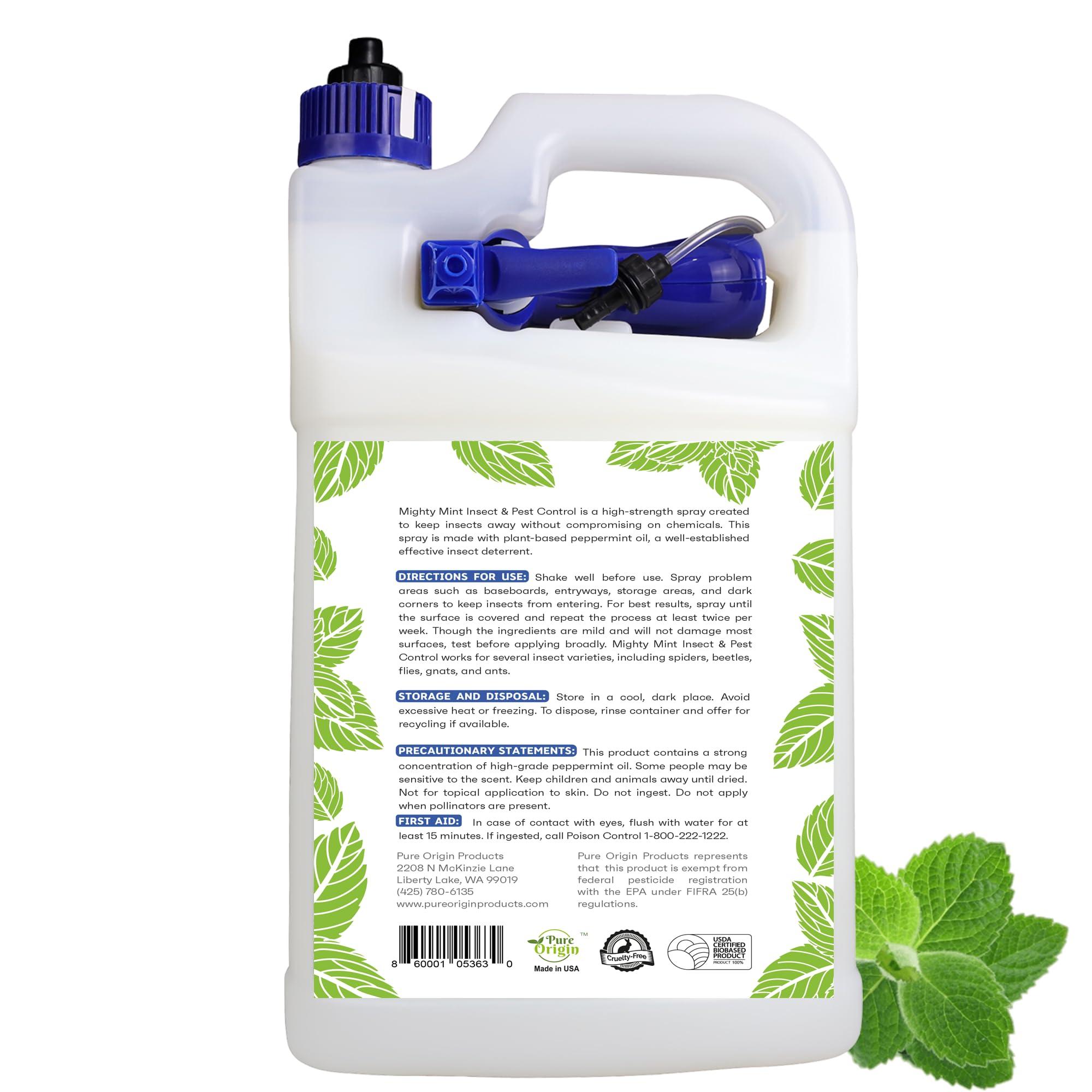 Mighty Mint Gallon (128 oz) Insect and Pest Control Peppermint Oil - Natural Spray for Spiders, Ants, and More - Image 7