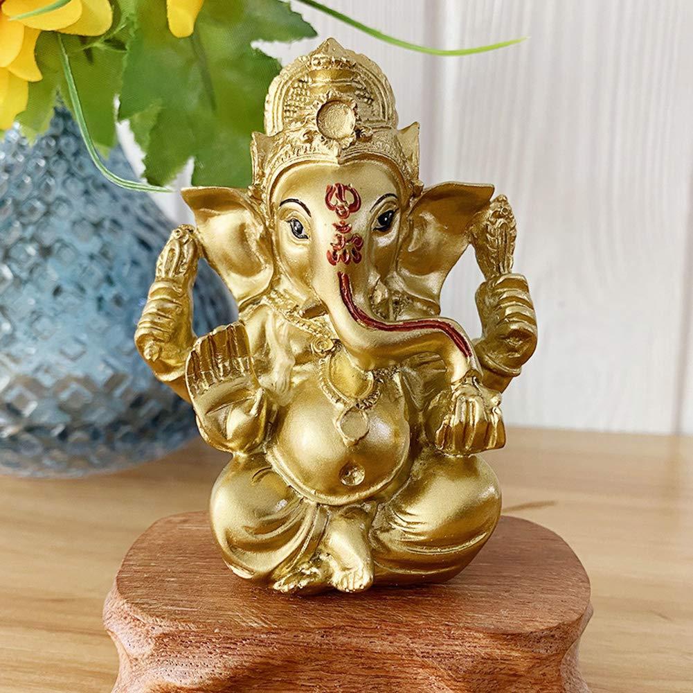 Hindu Ganesh for Car Dashboard - Indian Mini Ganesha Statue India Home Office Temple Mandir Pooja Items Diwali Gifts Decor Murti Ganpati Idol Yoga Zen Meditation Room Altar Shrine Kit - Image 5