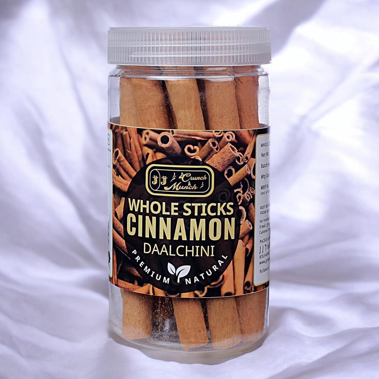 Cinnamon Sticks, Premium Grade Harvested Natural Cassia Cinnamon, Natural Organic,Cinnamon Whole Split Cassia Taj Cinnamon Sticks (130 Gram) Indian Spices Masale - Image 5