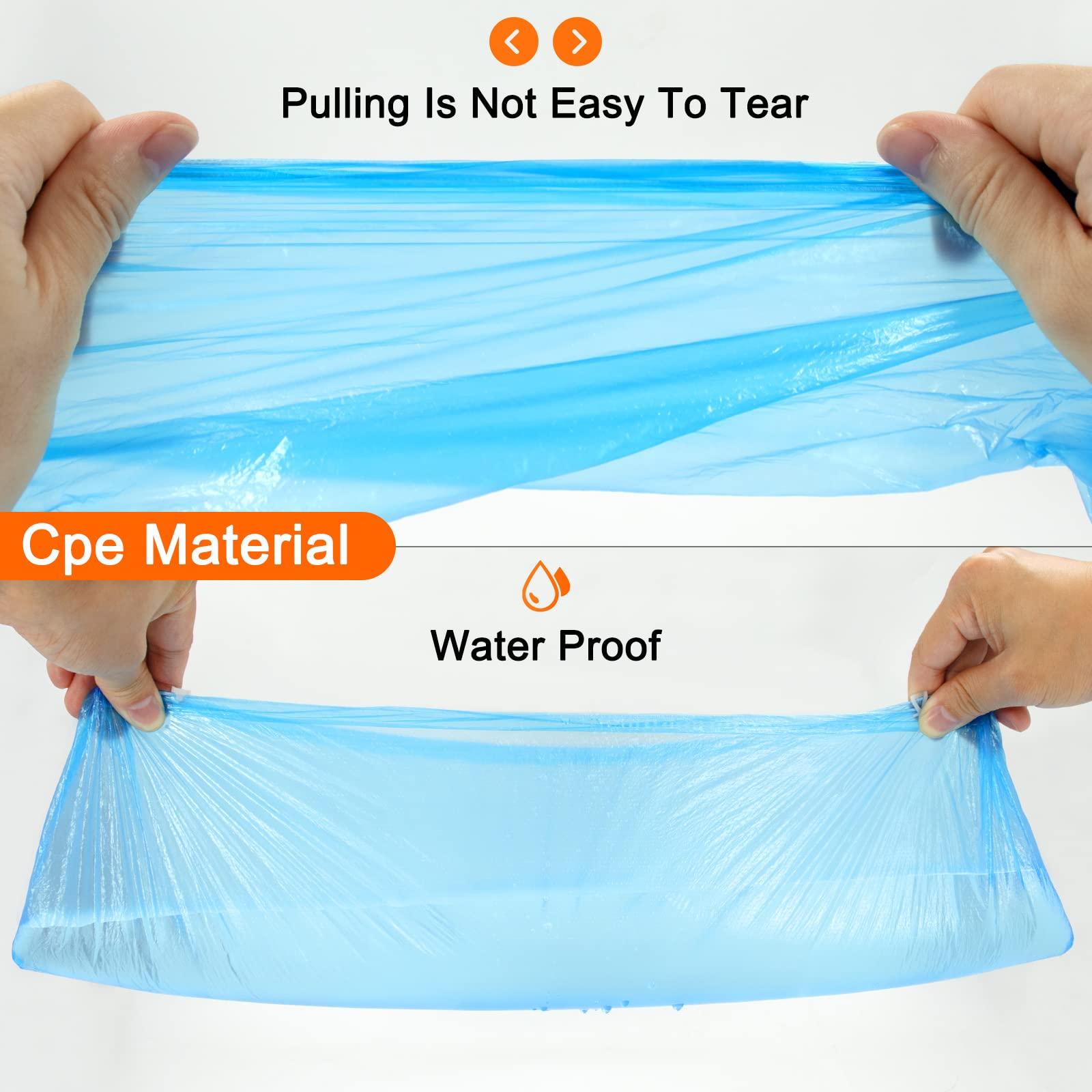 Blemoacha 100 Pcs Disposable Shoe Covers,Waterproof Shoe Boot Indoors,Recyclable Sanitary Shoes Cover Durable,Fit Most Sizes,Suit for House, Office,Open Day, Blue - Image 3