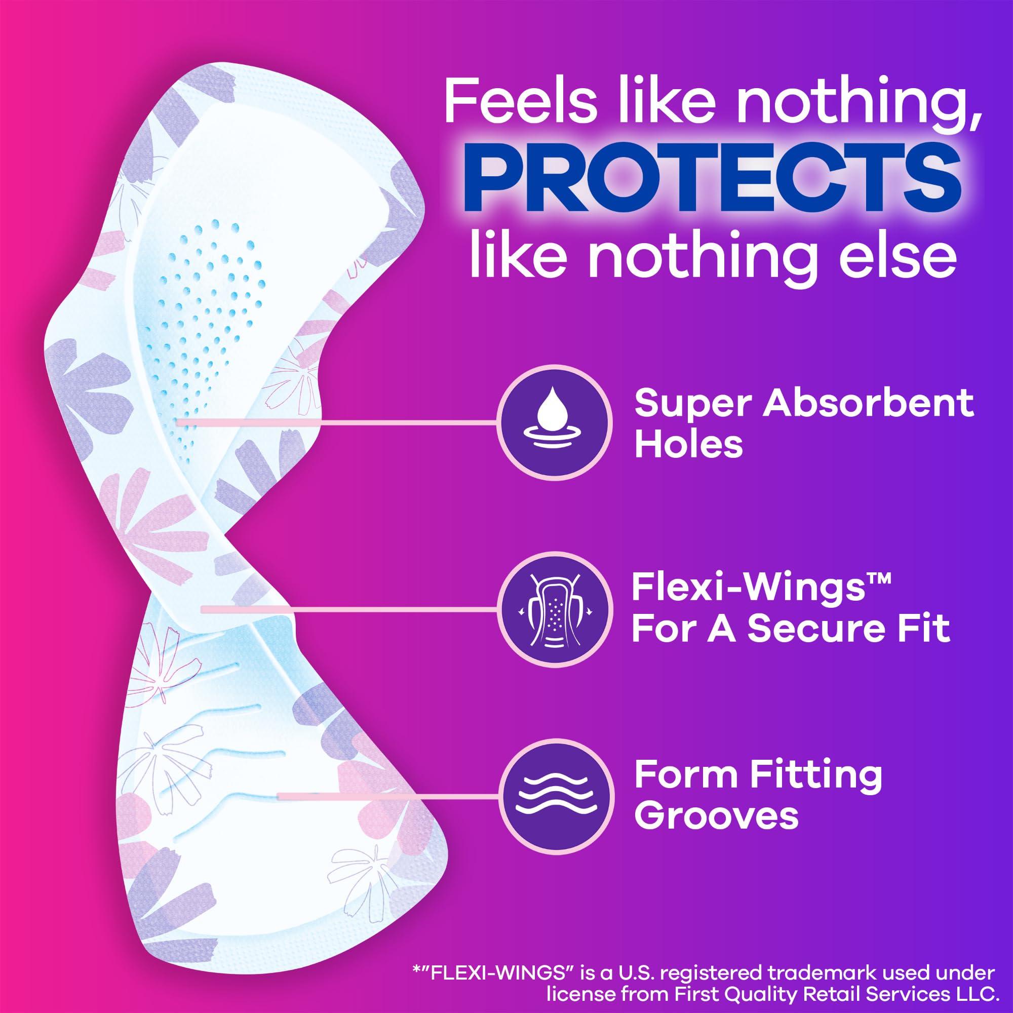 Always Radiant Feminine Pads for Women, Flexfoam Pads with Wings, Size 2, Heavy Absorbency, Lightly Scented, 26 Count x 3 Packs (78 Count total) (Packaging May Vary) - Image 2