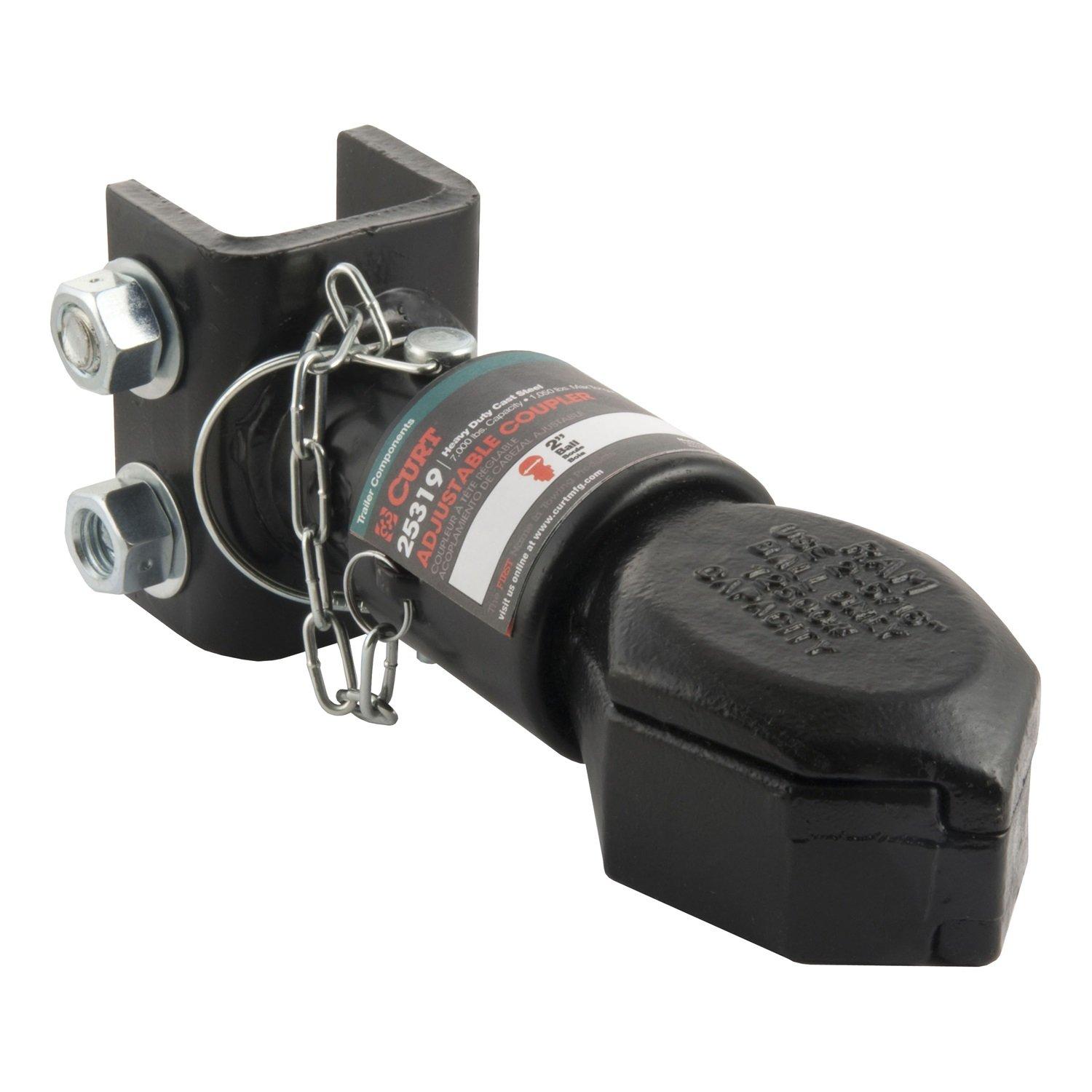 CURT 25319 Channel-Mount Adjustable Trailer Coupler, 2-Inch Hitch Ball, 7,000 lbs - Image 6