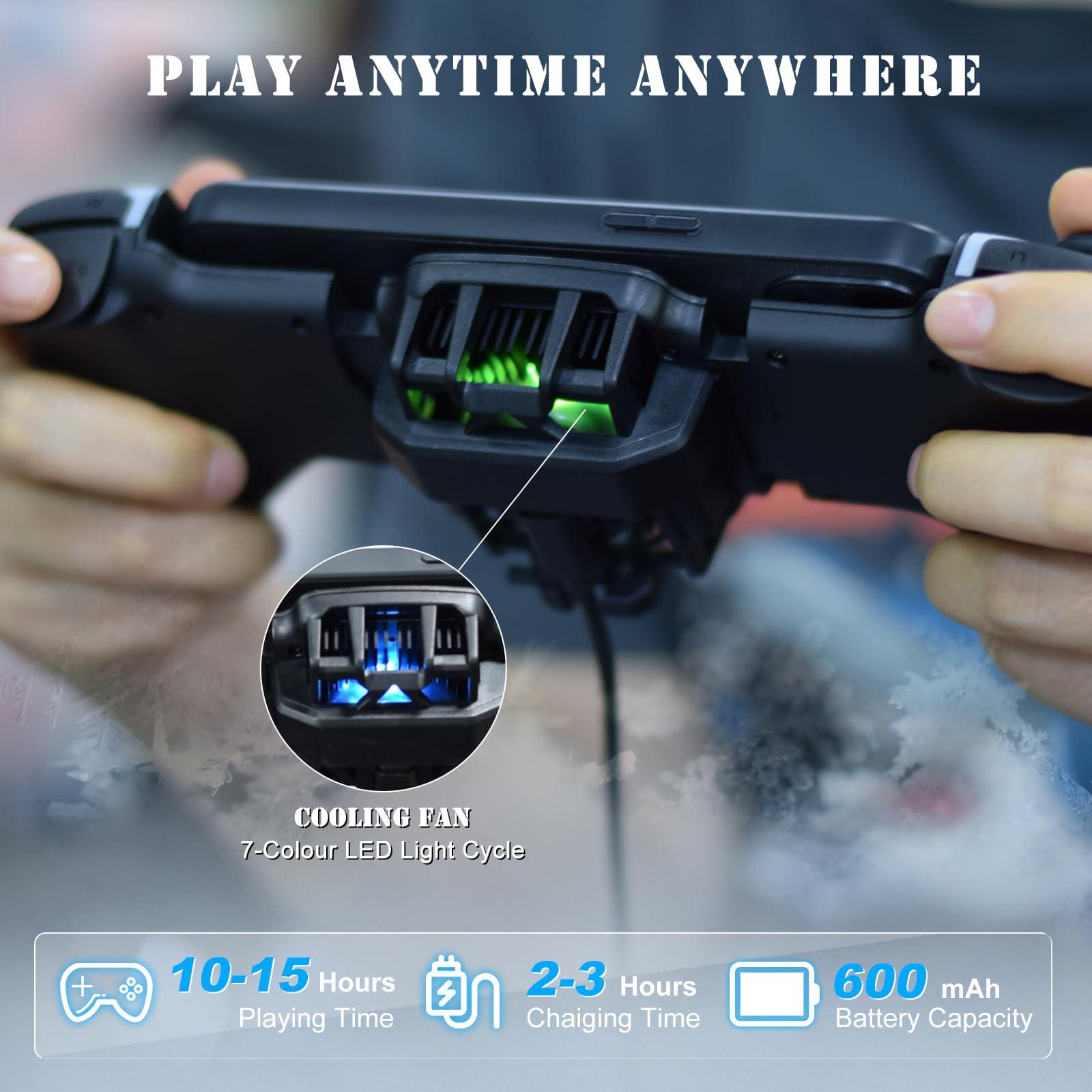 Wireless Gamepad Controller for iPhone iOS Android Switch PC with Cool Conduction Plate RGB Cooling Fan, Phone Controller Joystick for iPhone 16/15/14/13, Samsung, LG, Google, Turbo/Macro Function, COD - Image 3
