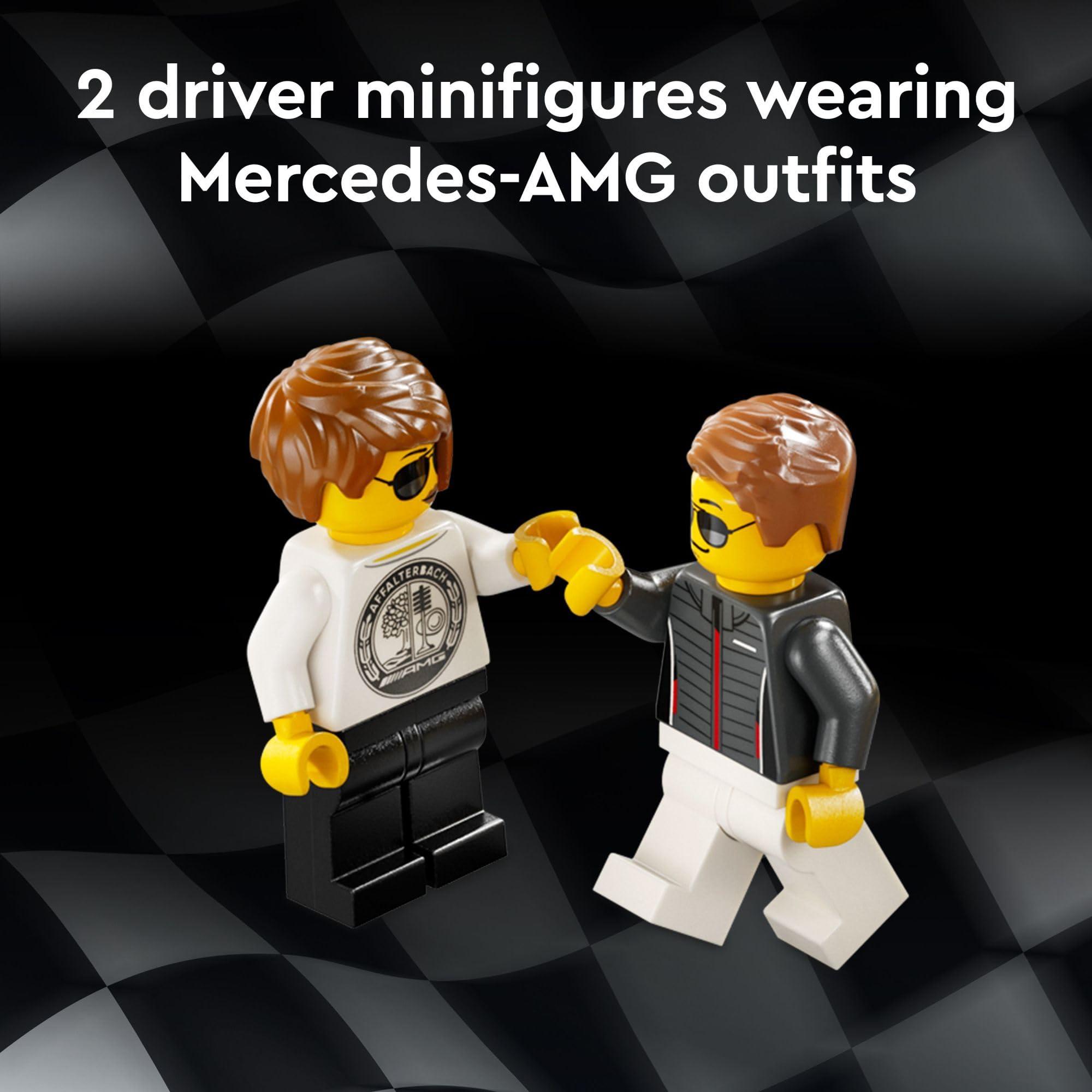 LEGO Speed Champions Mercedes-AMG G 63 & Mercedes-AMG SL 63 F1 Toy Car, Formula 1 Vehicle Set for Kids, 2 Building Sets with 2 Driver Minifigures, Convertible Toy Car Gift for Boys and Girls, 76924 - Image 4
