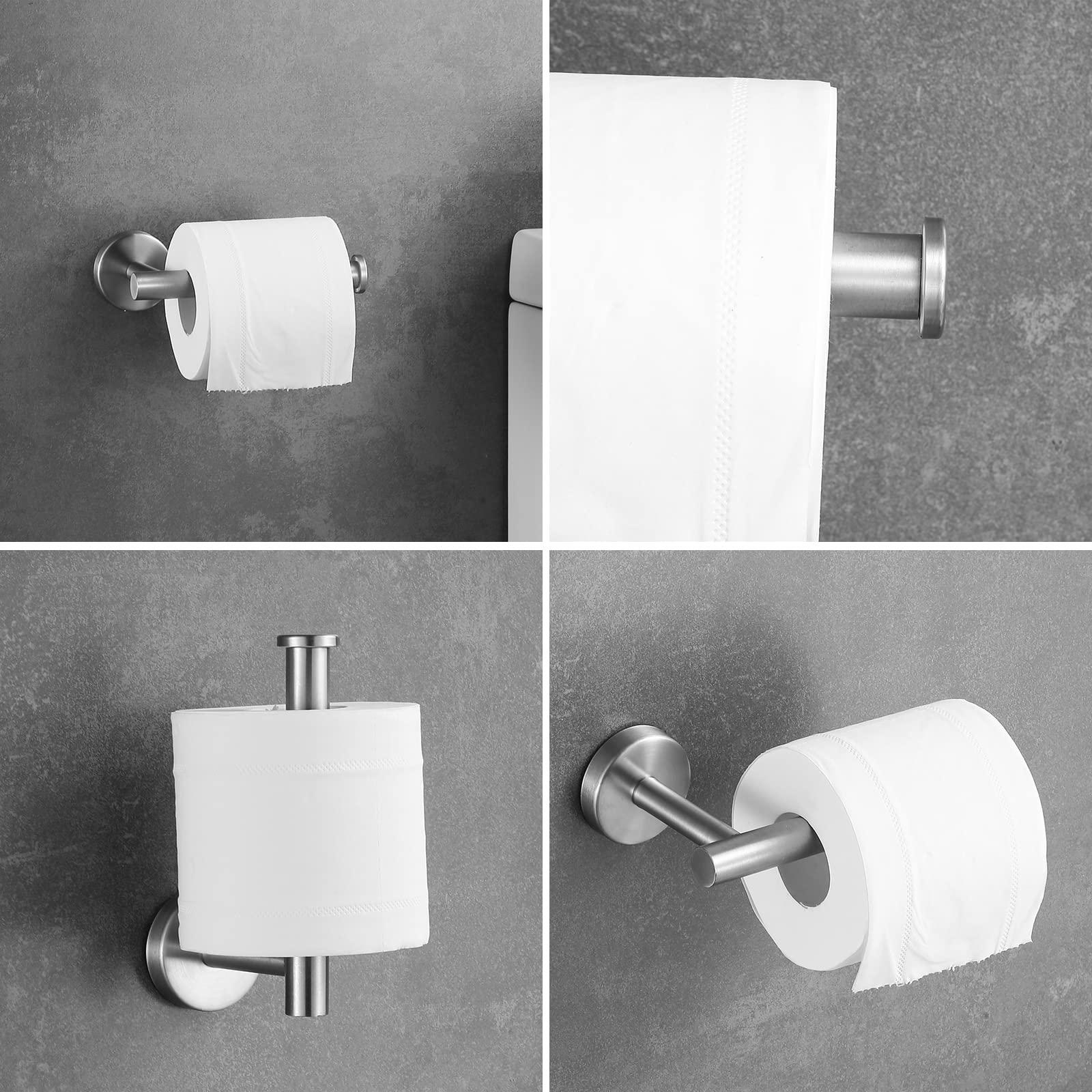 Hinmood Bathroom Hardware Set 10 Pieces, Stainless Steel Towel Bar Set Includes 16 inch Towel Bar, Towel Hook, Towel Ring Toilet Paper Holder - Image 7