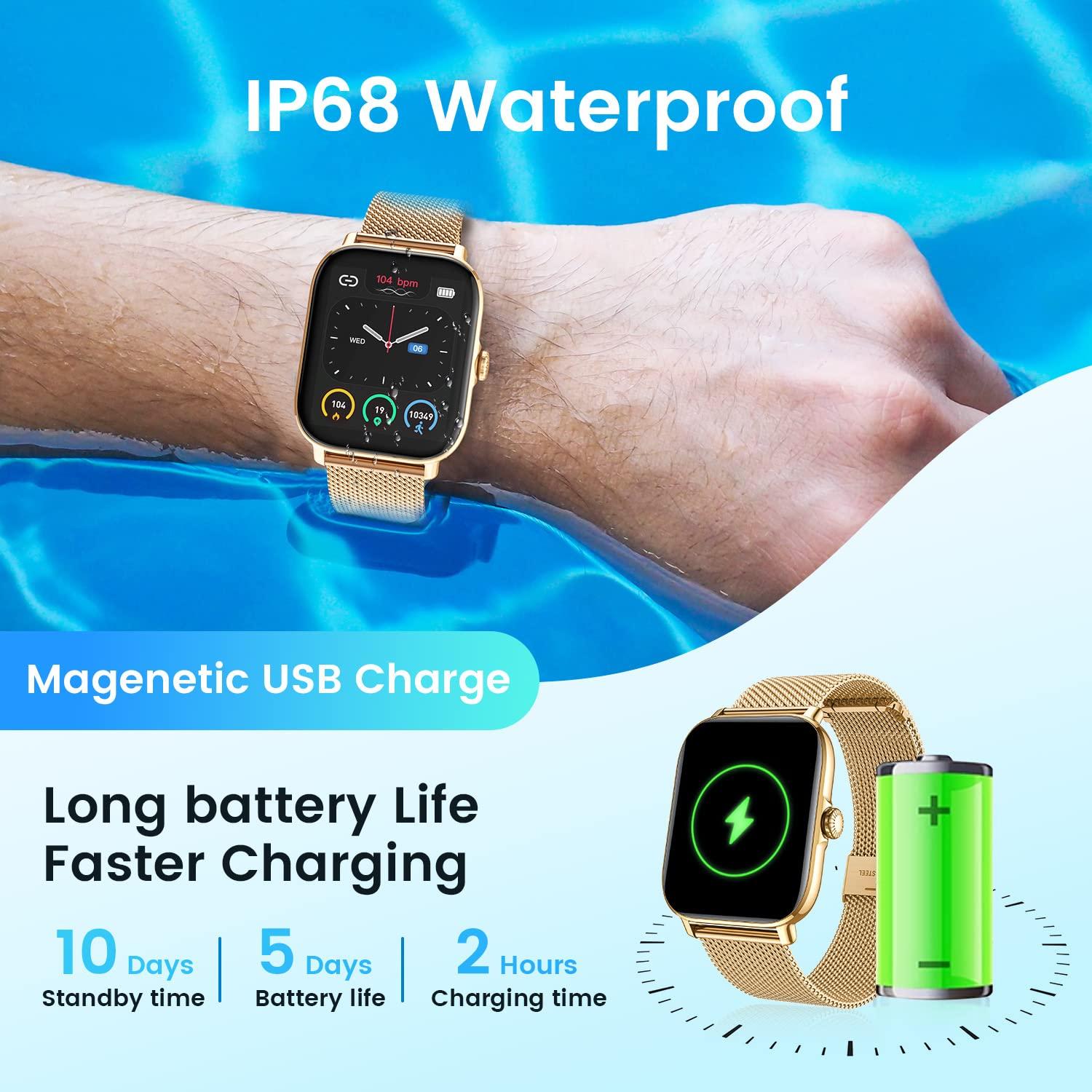 CanMixs Smart Watch for Android Phones iOS Waterproof Smart Watches for Women Men(Answer/Make Call) Sports Digital Watch Fitness Tracker Heart Rate Blood Oxygen Sleep Monitor Compatible Samsung iPhone - Image 7