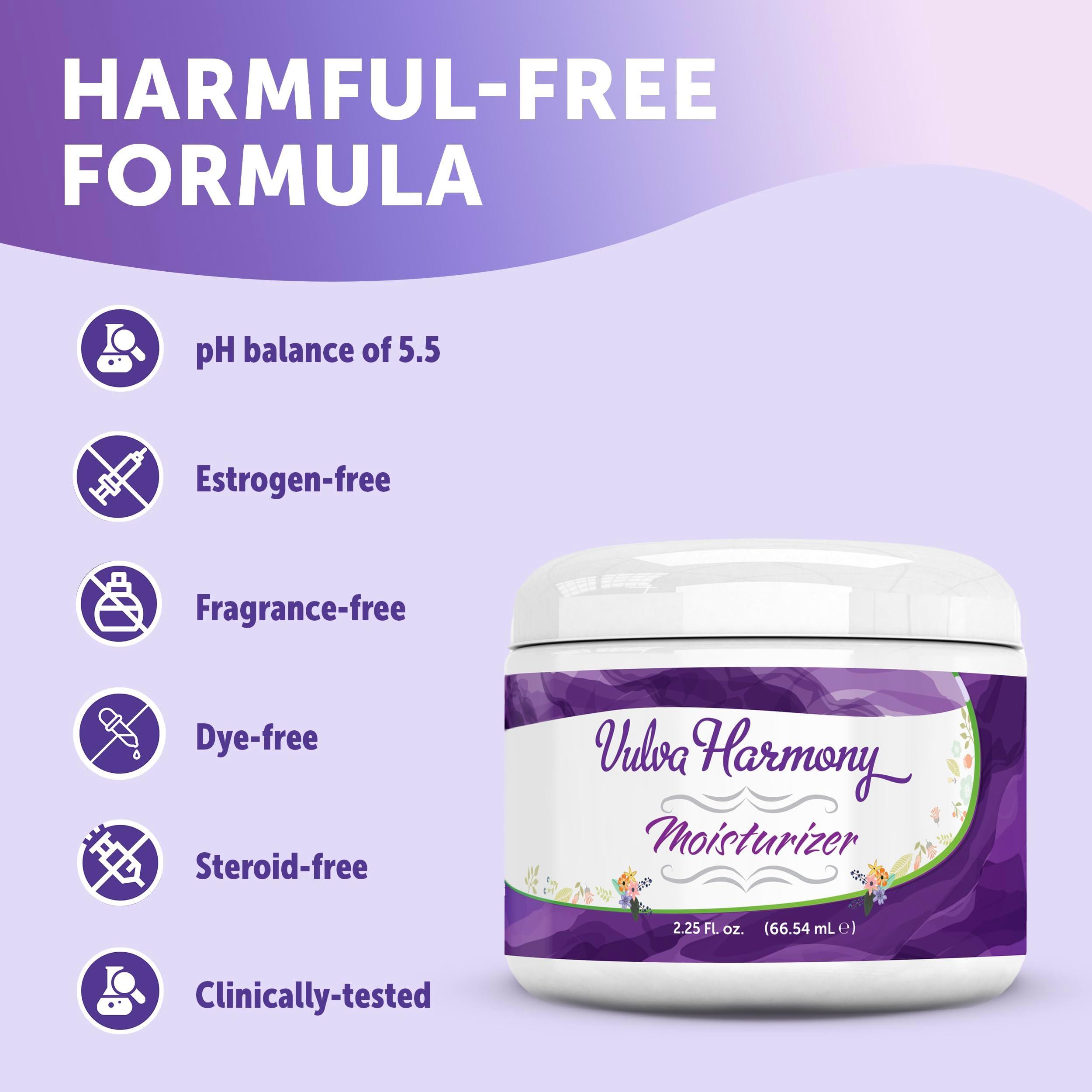 Vulva Harmony Vulva Balm – Vaginal Moisturizer for Women, Moisture & Relief Cream for Intimate Feminine Care | Dryness, Vaginitis, Itch, Chafing, Irritation & Menopause | No Estrogen Cream, 2.25 Oz - Image 5