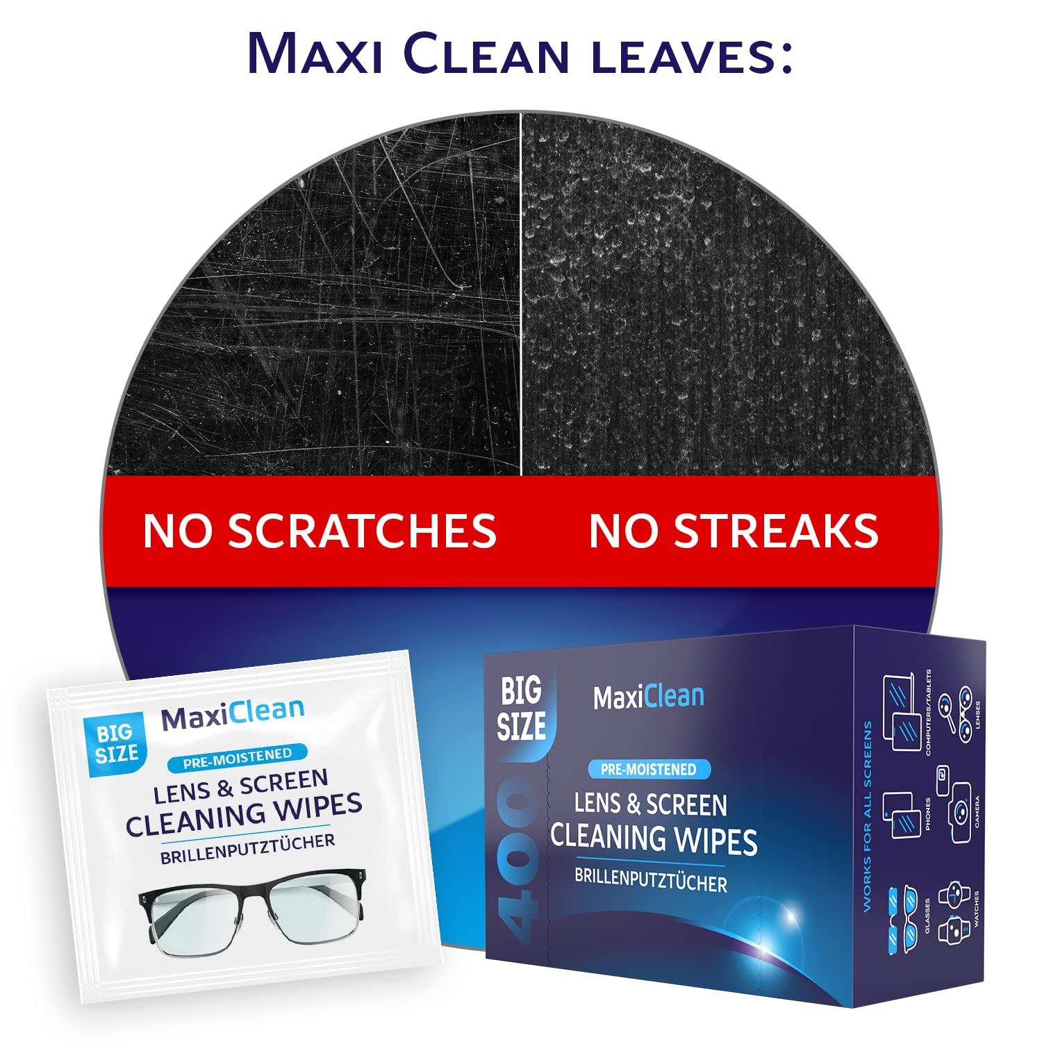 Glasses Wipes Lens Cleaner - Lens Wipes for Eyeglasses - 400 Pre-moistened Individually Wrapped Wipes for Eye Glasses, Electronics, Phone, Computer, Laptop Screen - Camera Lens Cleaner - Made in EU - Image 6