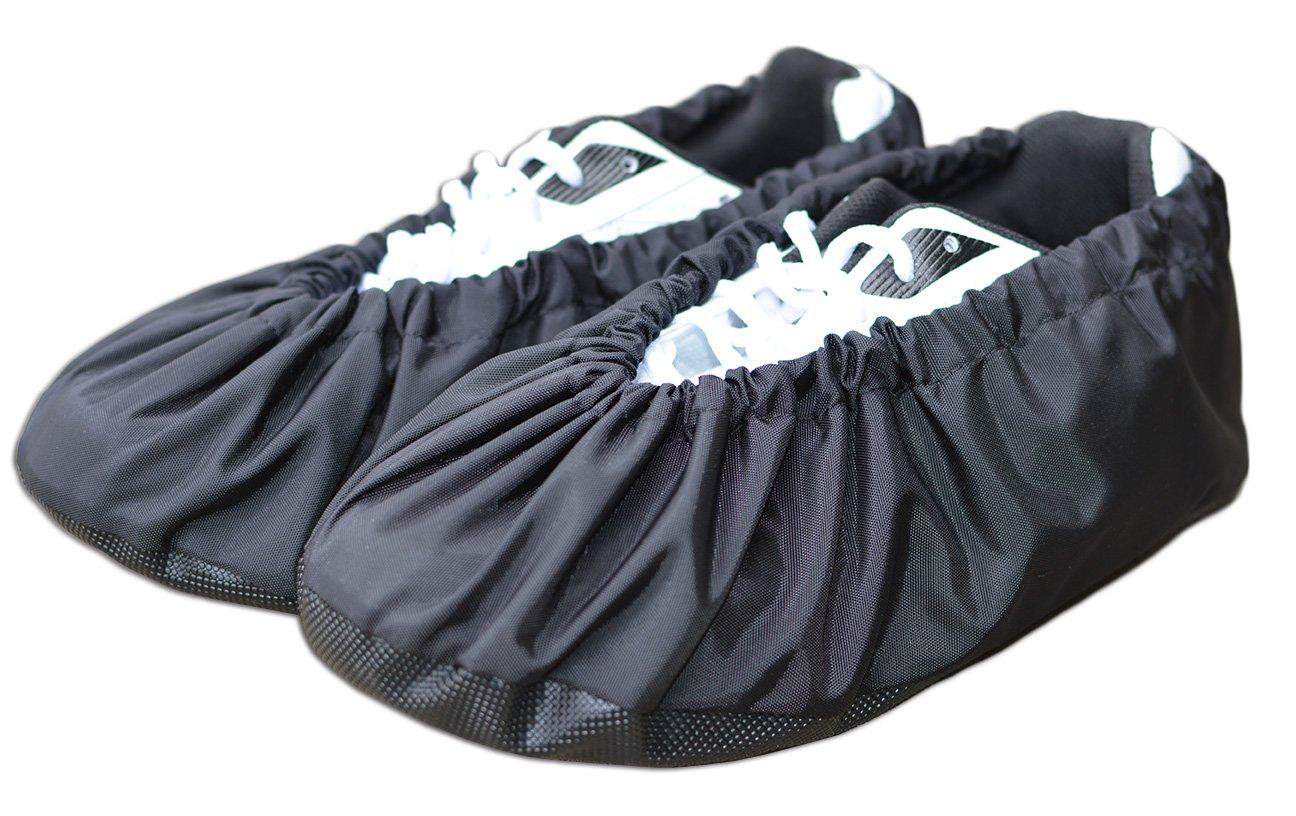 MyShoeCovers Premium Reusable Shoe and Boot Covers for Contractors - 1 Pair, Non-Slip, Black, Large - Image 4