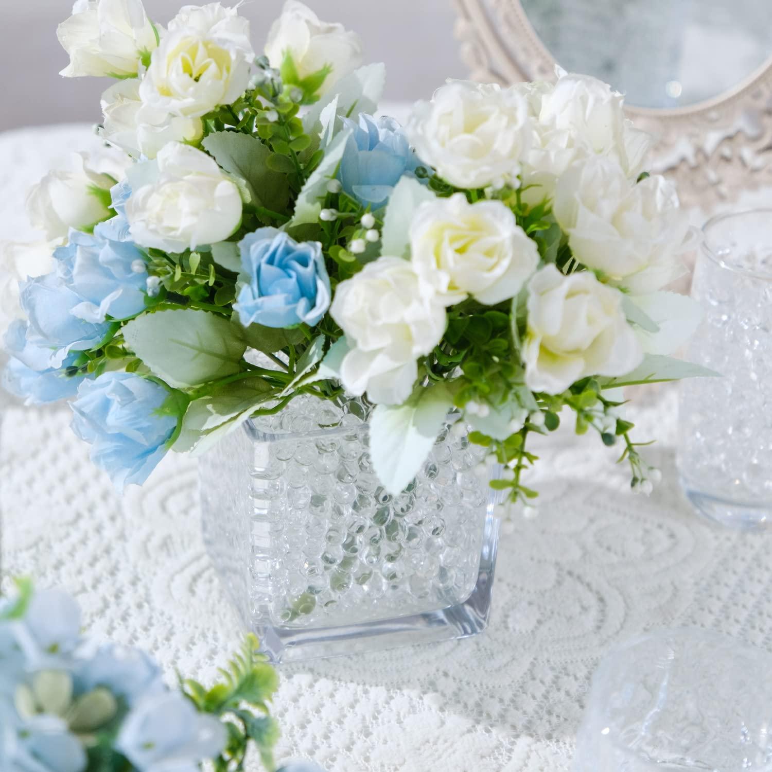 MAGICLUB 160,000 Clear Super Absorbent Polymer Beads, Round, Non-Toxic for Vase Filler, Soilless Planting, Wedding Centerpiece Floral Arrangement - Image 6