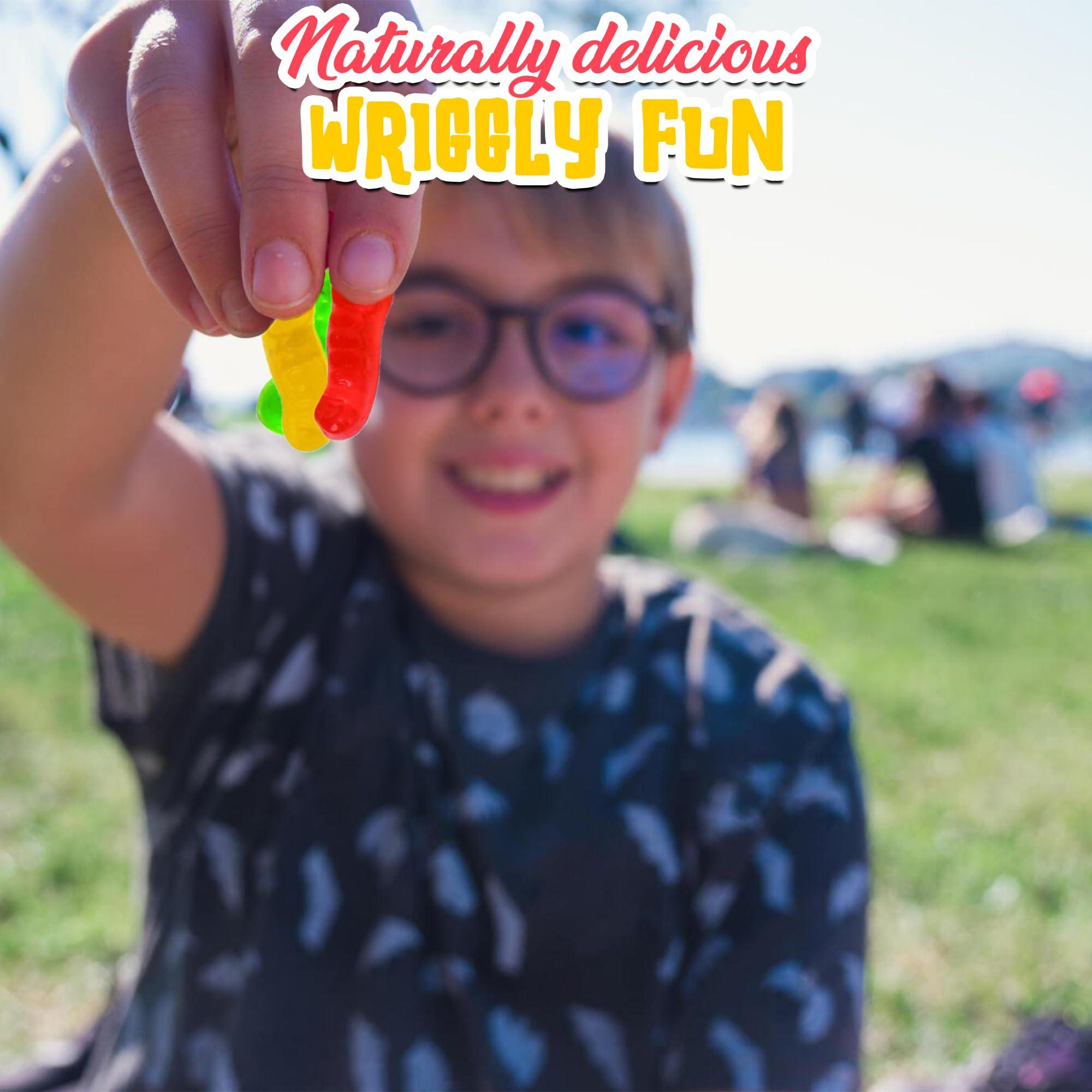 Fun Express Spring Wriggly Worms Gummy Candy – Soft & Chewy Fat-Free Edibles for Spring Parties Events & Special Occasions – Individually Wrapped – Perfect for Celebrations – 14 oz Total – 180 Pieces - Image 5