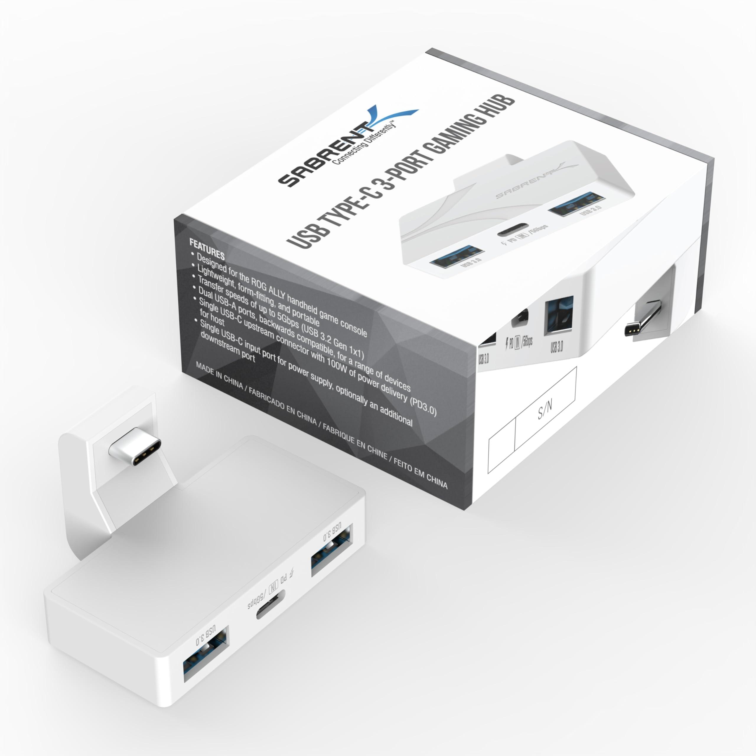 SABRENT USB Type-C 3-Port Gaming Hub for ASUS ROG Ally - Lightweight, Portable, Plug and Play, PD3.0 Charging, USB-A & USB-C Ports, Compatible with Windows, macOS, Linux (HB-ROAY) - Image 11
