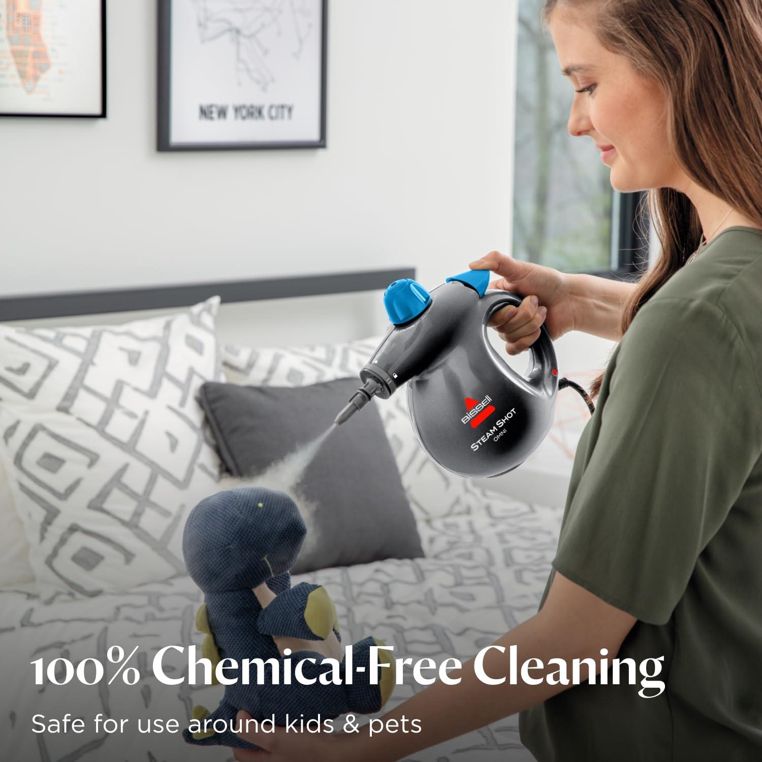 BISSELL® Steam Shot™ Omni handheld portable steam cleaner for tile, grout, windows, bathrooms, kitchens, includes 7 tools - Image 5