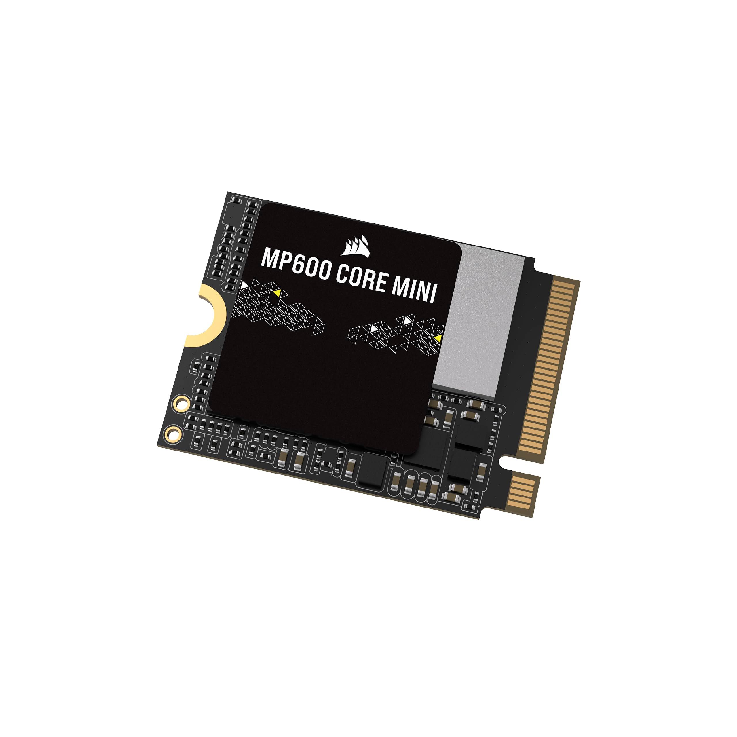 Corsair MP600 CORE MINI 2TB M.2 NVMe PCIe x4 Gen4 2 SSD – M.2 2230 – Up to 5,000MB/sec Sequential Read – High-Density QLC NAND – Great for Steam Deck, ASUS ROG Ally, Microsoft Surface Pro – Black