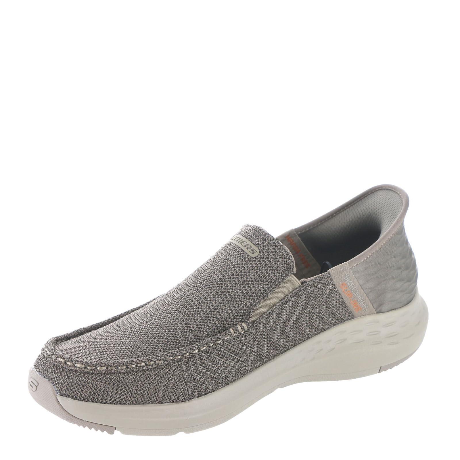 Skechers USA Men's Men's Parson-Ralven 204804 Moc Toe Slip-Ins, Taupe, 12 - Image 5
