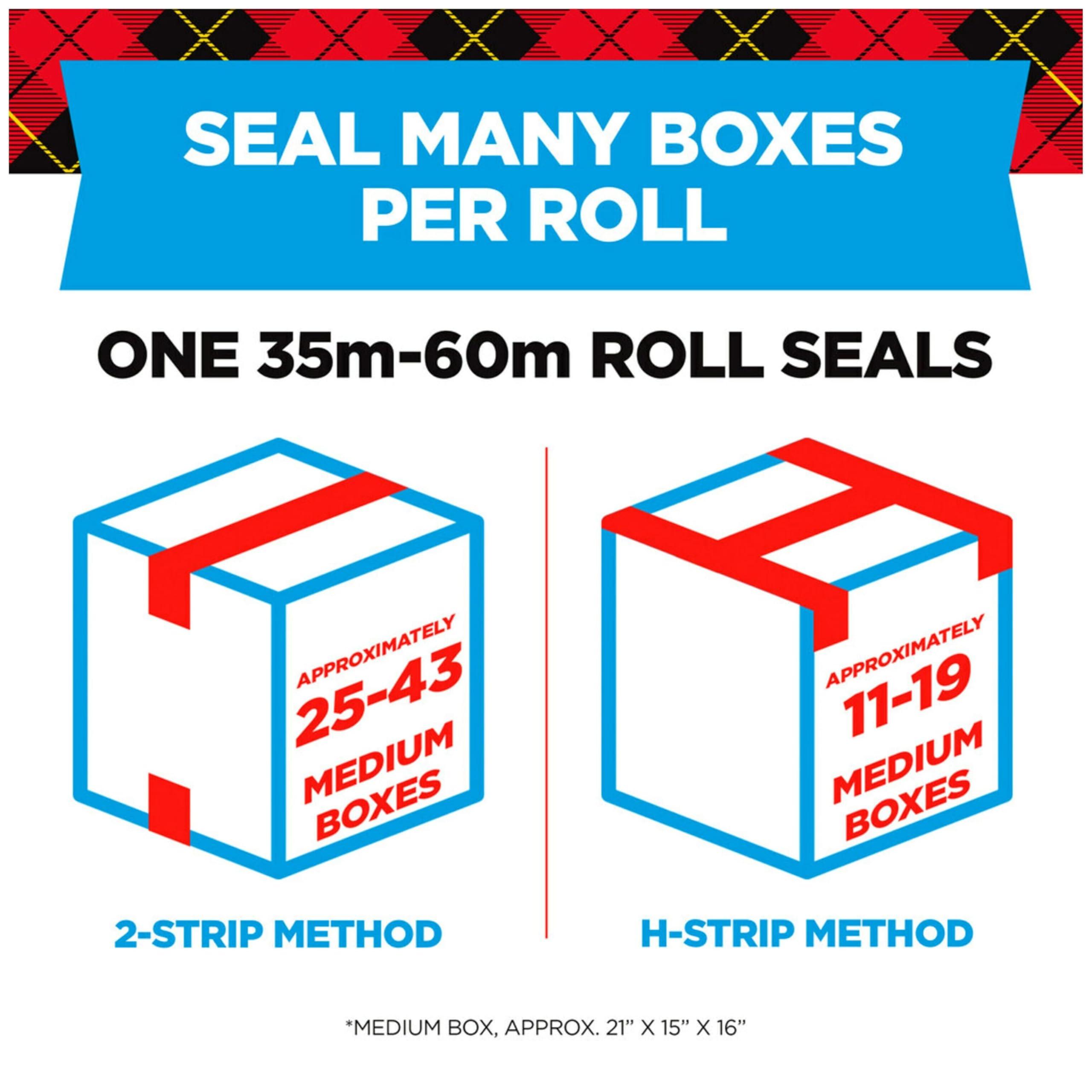 Scotch Heavy Duty Shipping Packing Tape, Clear, Shipping and Packaging Supplies, 1.88 in. x 54.6 yd., 4 Tape Rolls with 4 Dispensers - Image 3