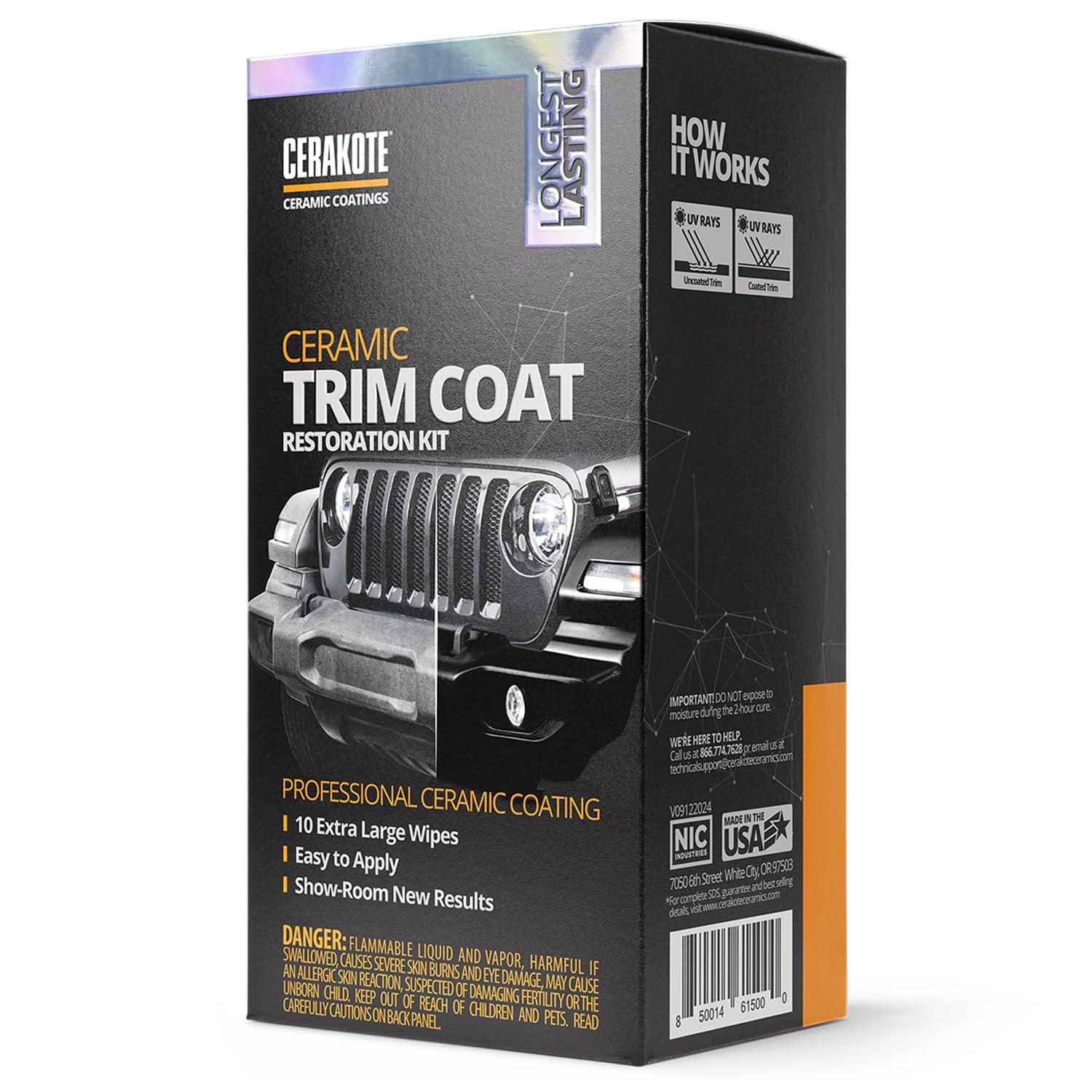 CERAKOTE® Ceramic Trim Coat Kit - Quick Plastic Trim Restorer - Ceramic Coating Guaranteed Restoration to Last Over 200 Washes – A Ceramic Coating, Not a Dressing - Image 8