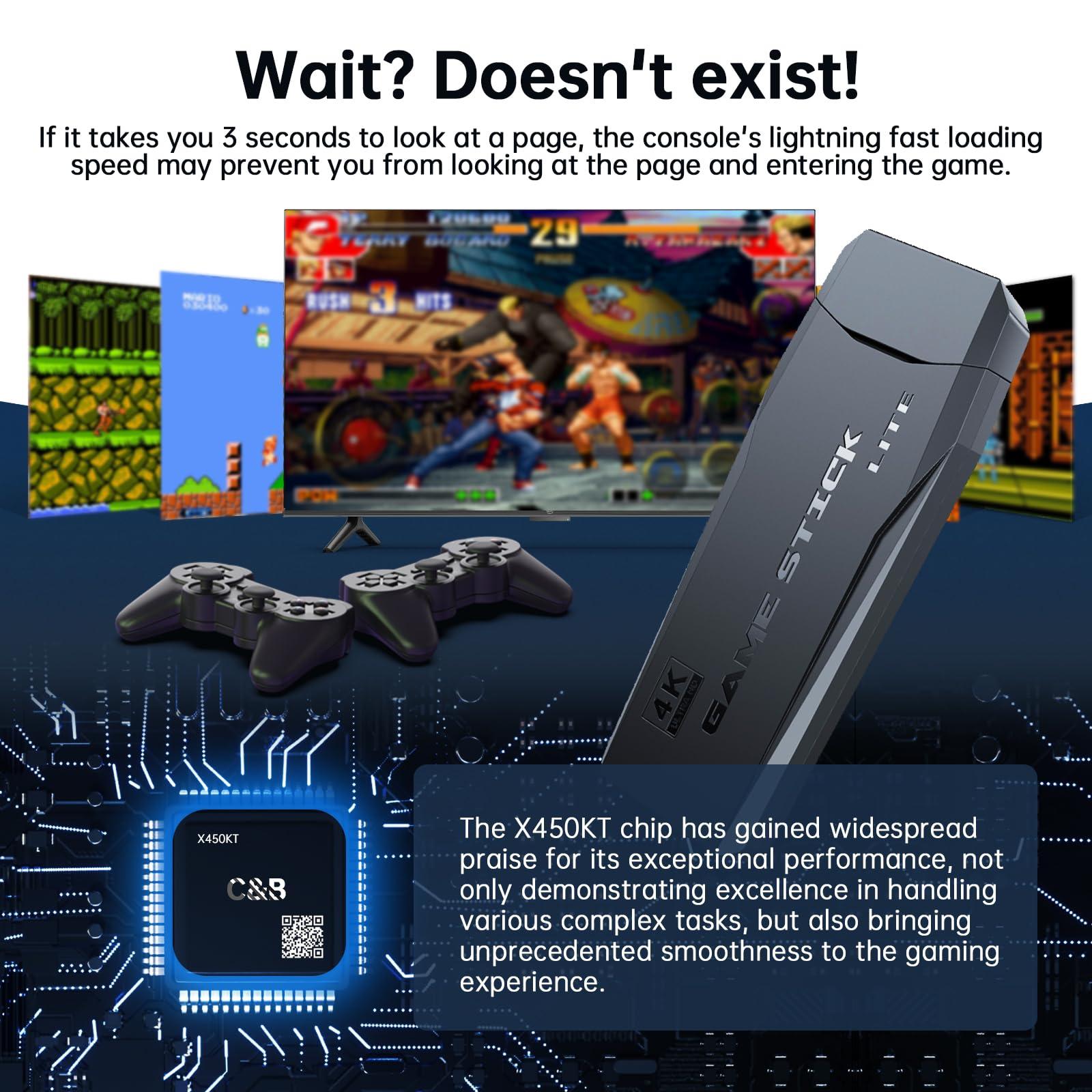 2025 Upgraded Game King:Retro Game Console,Retro Game Stick with 20,000+ Games,4k Hdmi Output Game Stick,TV-Connectable Game Stick Wireless Game Stick,Plug and Retro Play Video Games for TV - Image 6
