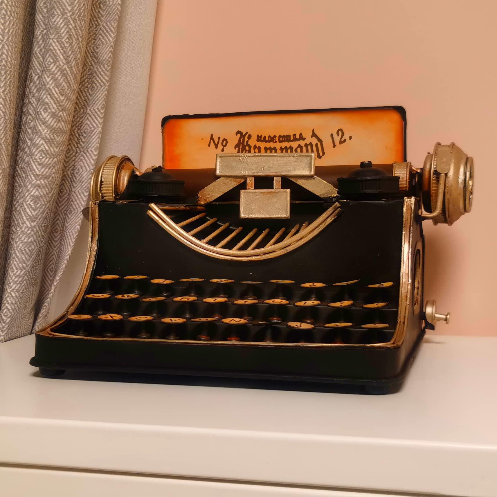 VANLAXY Money Bank Retro Vintage Tin Antique Typewriter Model Piggy Bank Coin Bank Classic Decoration for Home Shoot Movie Props - Image 9