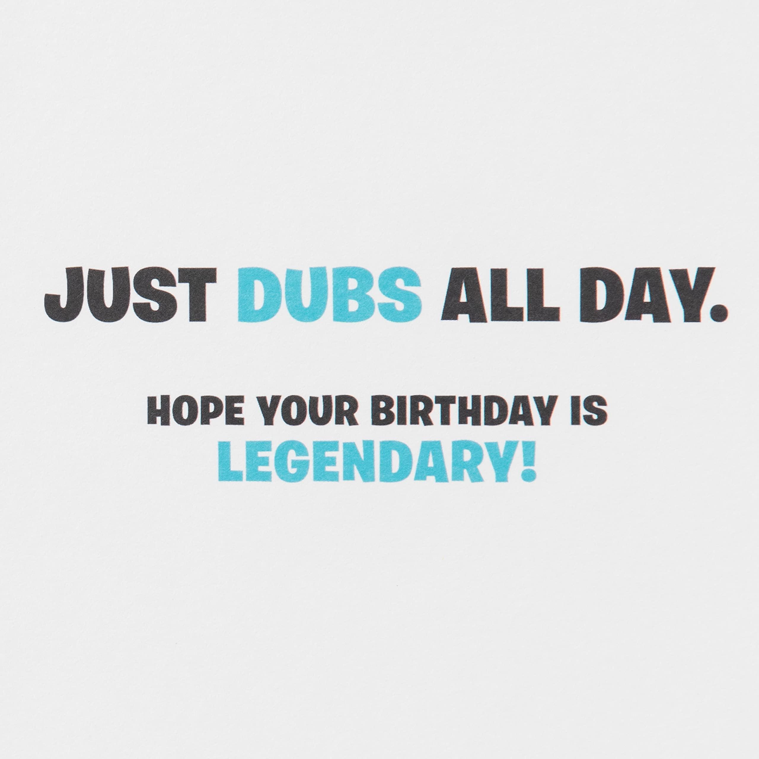Hallmark Fortnite Birthday Card for Kids with Decal (Peely) - Image 3