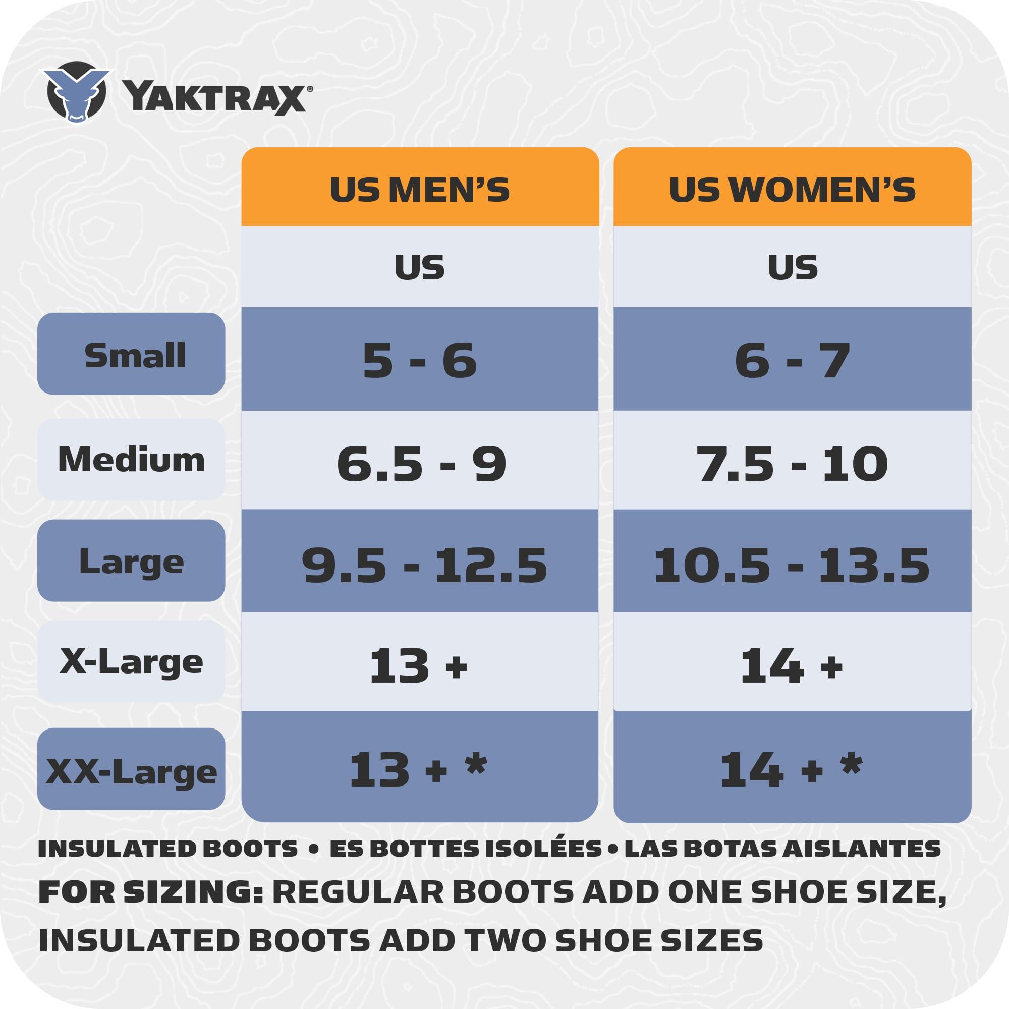 Yaktrax Diamond Grip - Full-Foot Traction on Ice, Snow, & Multi-Terrain Surfaces - Swiveling Diamond Bead Grip Points - Cold-Resistant Easy On/Off Elastic Upper Band - Image 4