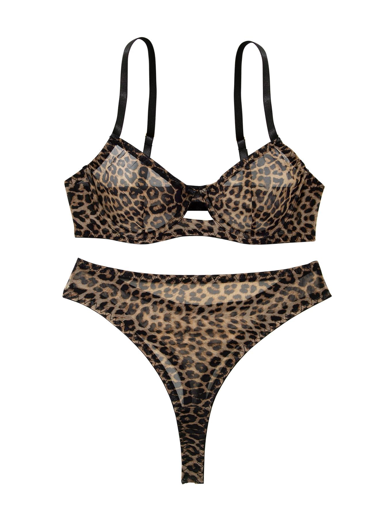 Lilosy Sexy Mesh Sheer Push Up Lingerie Set - Image 4