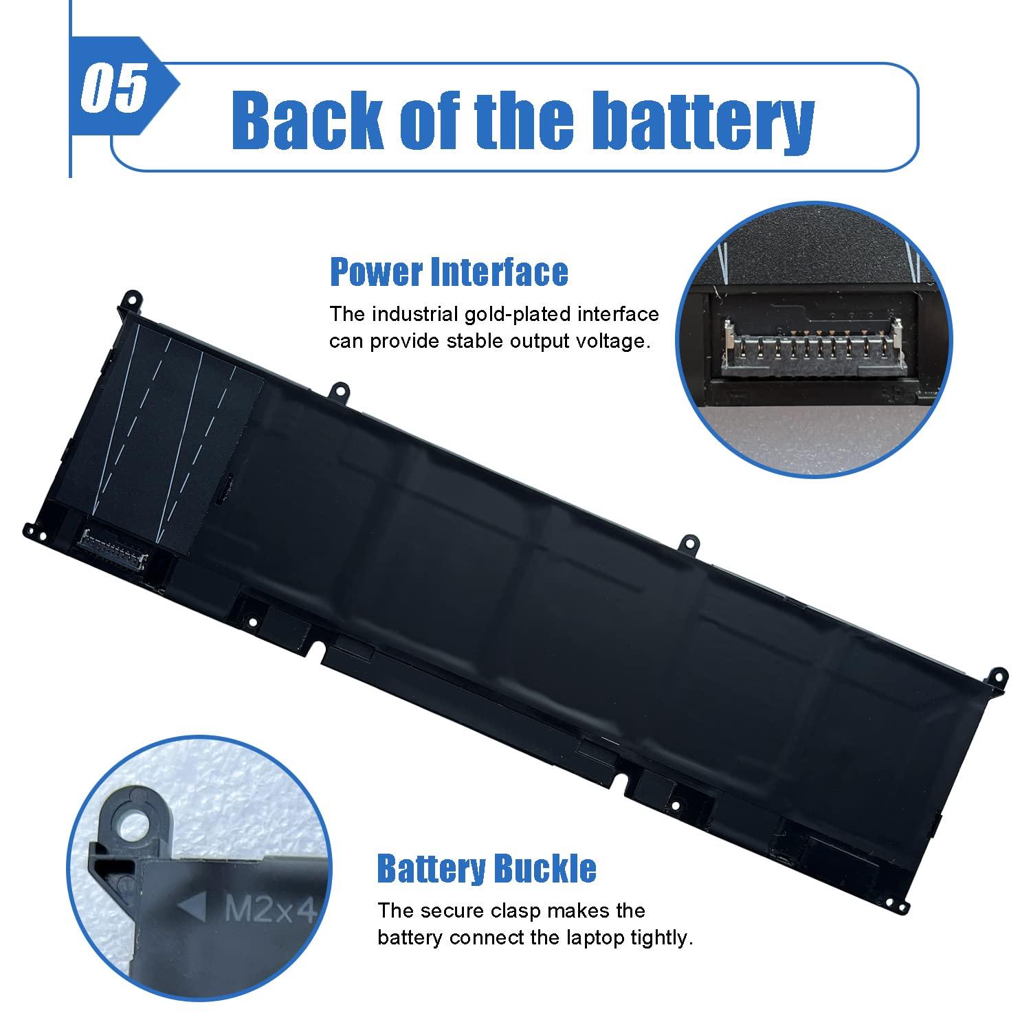 86Wh 69KF2 Laptop Battery Replace for Dell XPS 15 9500 9510 9520 Alienware M15 M17 R3 R4 R5 R6 Precision 5550 5560 5570 G7 15 7500 G15 5510 5511 5515 5520 Inspiron 7510 7610 7620 P87F P91F 8FCTC 11.4V - Image 6