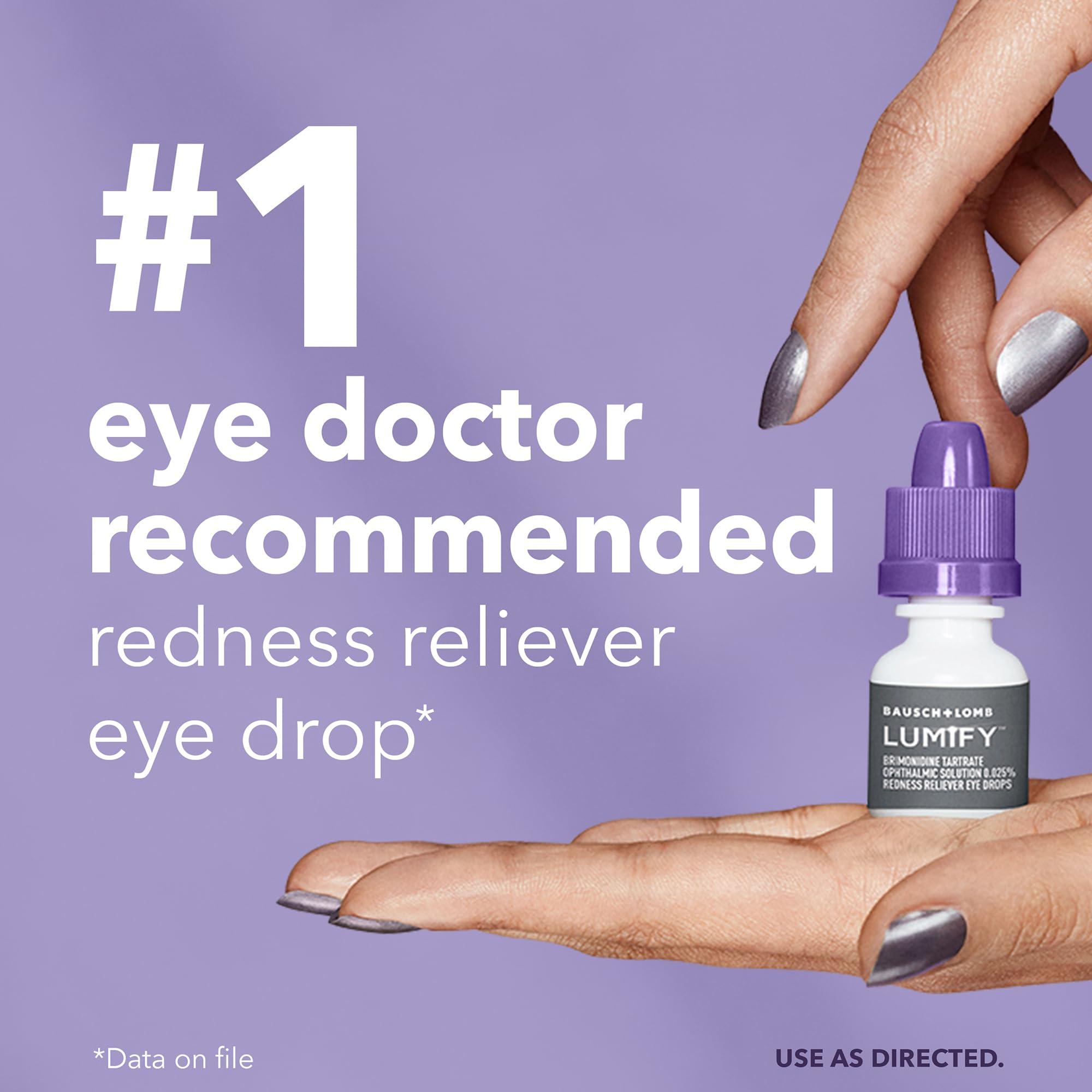 LUMIFY Eye Drops for Red Eyes, Redness Reliever for Brighter Looking Eyes, Works in 1 Minute & Lasts Up to 8 Hours, Eye Drops, 0.25 Fl Oz (7.5mL) - Image 3