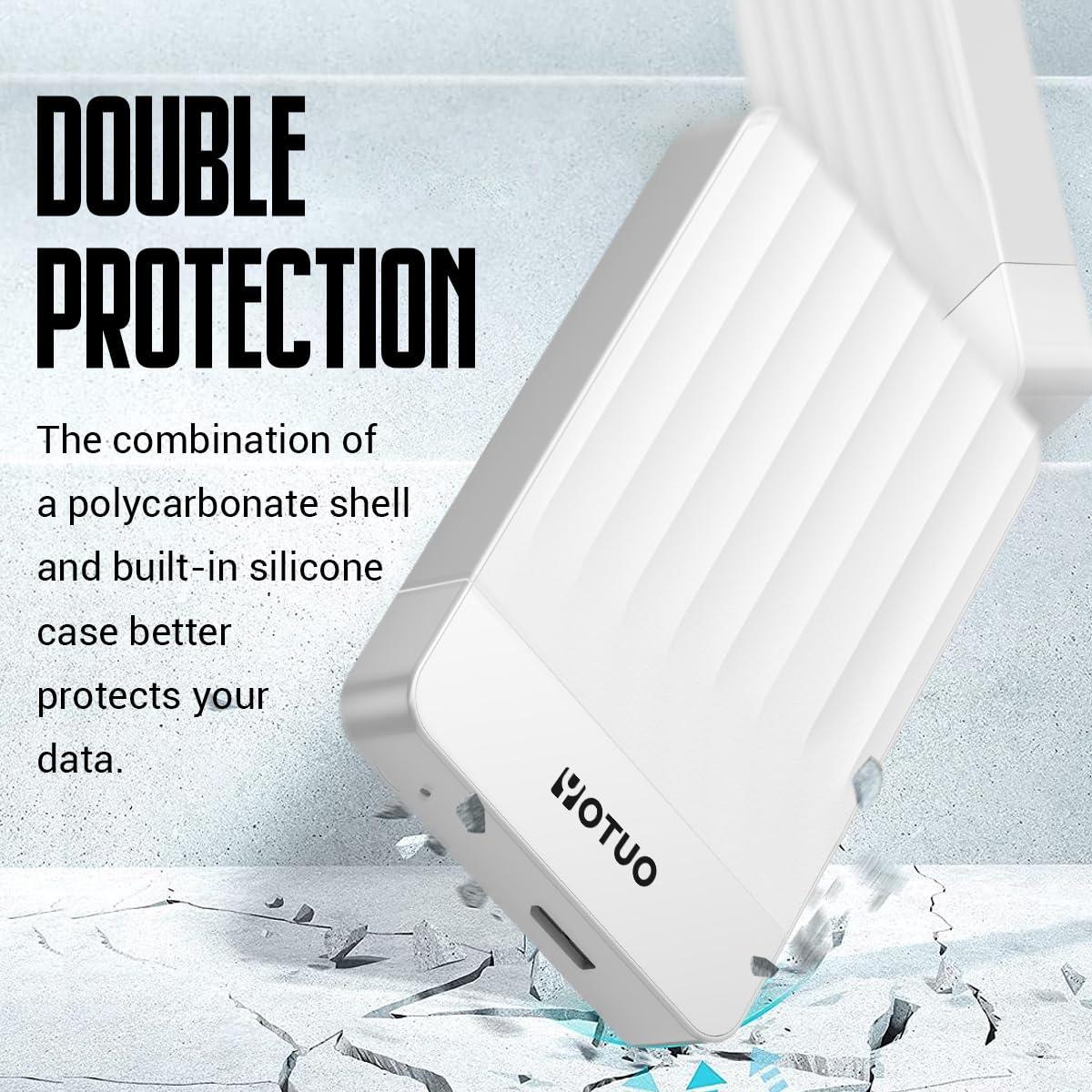 YOTUO Portable External Hard Drive Storage Expansion Mobile HDD USB 3.0 for PC, Mac, Desktop, Laptop, PS4, PS5, Xbox One X/S, Xbox 360, Xbox Series X/S, Office & Game (White, 320GB) - Image 5